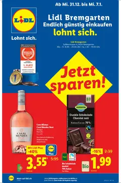 Lidl Aktionen Neueröffnung Bremgarten ab 31.12.2025 gültig