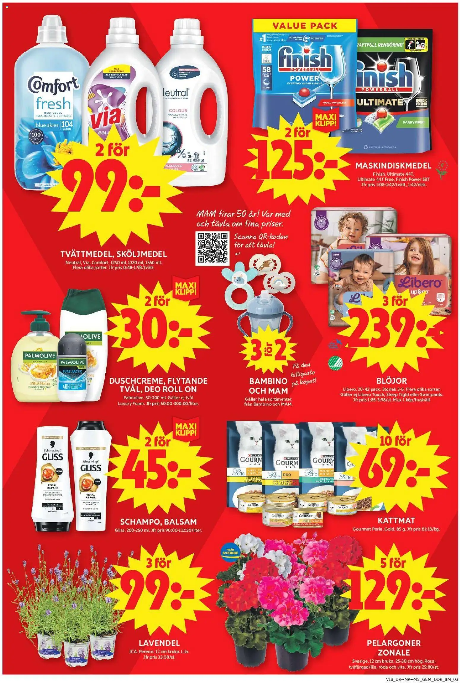 ICA Maxi reklamblad aktuell från 27.04.2026 | Sida: 10 | Produkter: Balsam, Lavendel, Sköljmedel, Galler