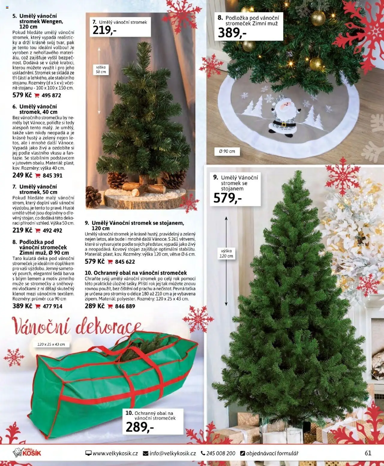 Velký Košík katalog září od 01.09.2025 | Strana: 61 | Produkty: Košík, Deka, Vánoční dekorace, Dekorace