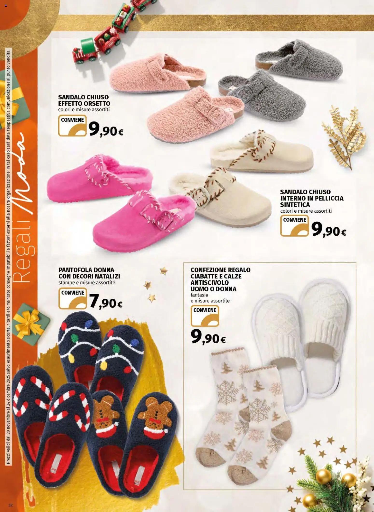 Volantino Ipercoop del 20.11.2025 | Pagina: 22 | Prodotti: Ciabatte, Data