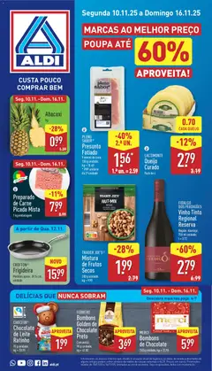 Pré-visualização Aldi folheto válido de 10.11.2025