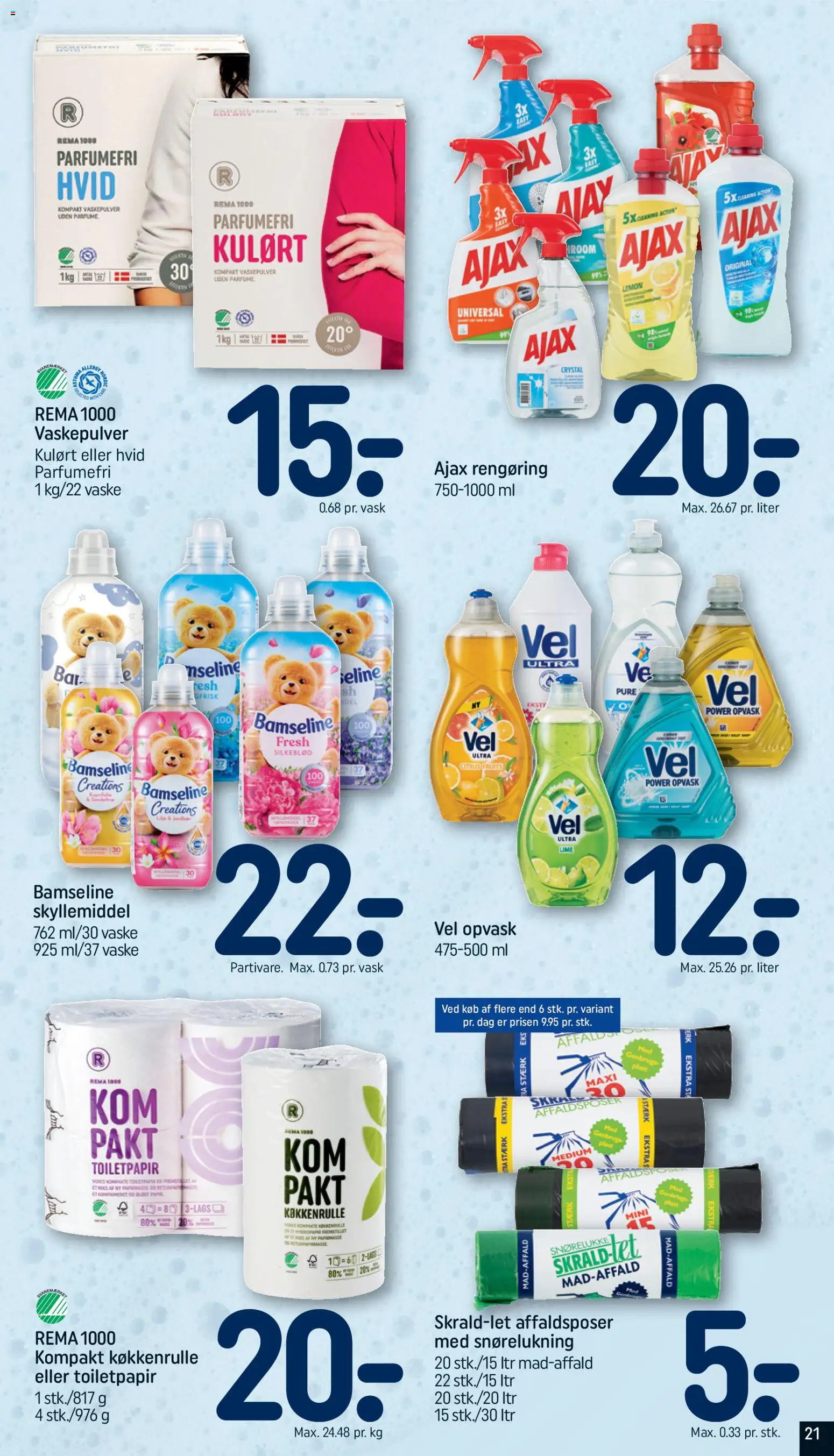 Rema 1000 tilbudsavis – gyldig fra 26.04.2026 | Side: 21 | Produkter: Parfume, Vaskepulver, Skyllemiddel, Lime