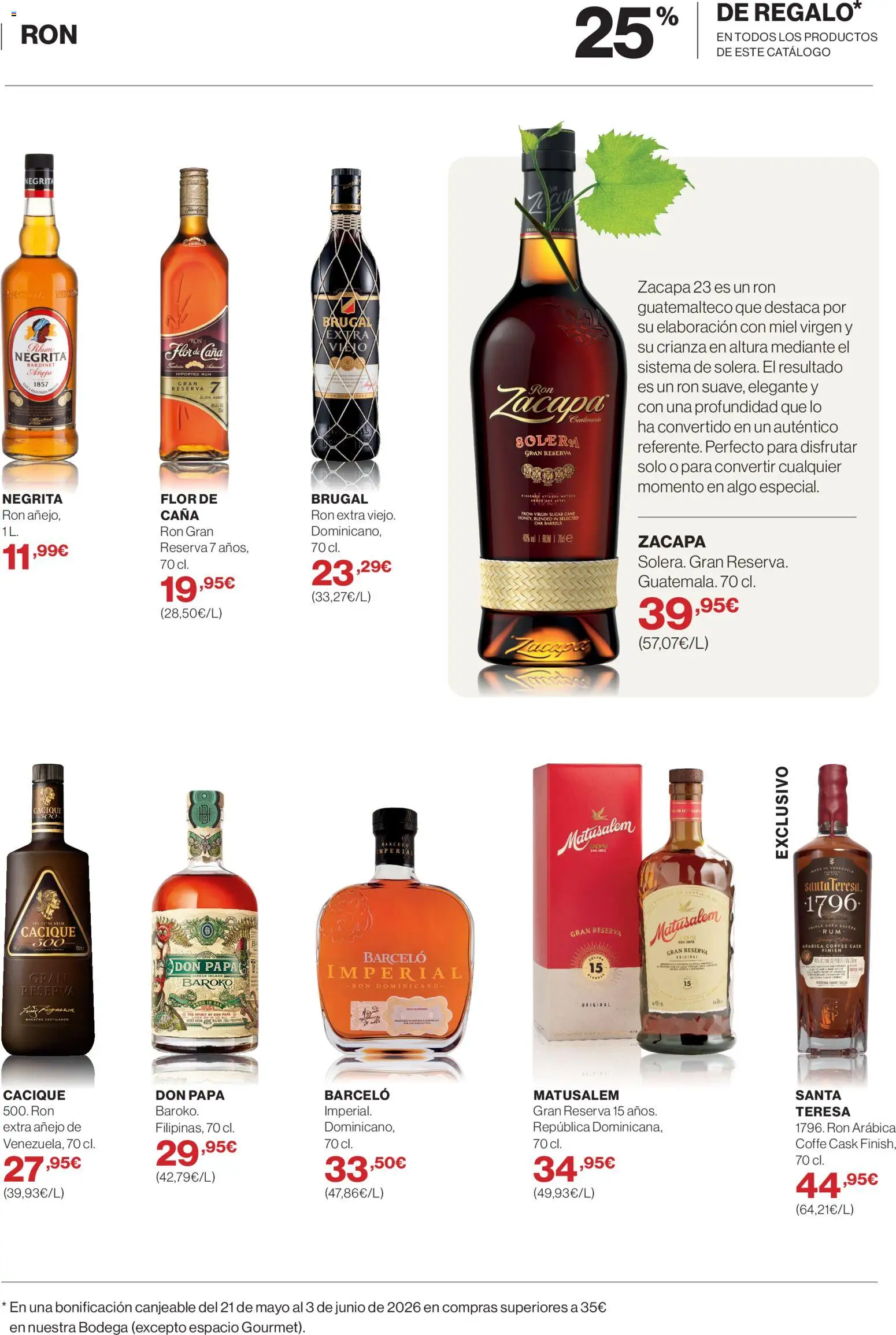 El Corte Inglés ofertas │ válido desde el 23.04.2026 | Página: 23 | Productos: Ψηφιακή κάμερα, Ron