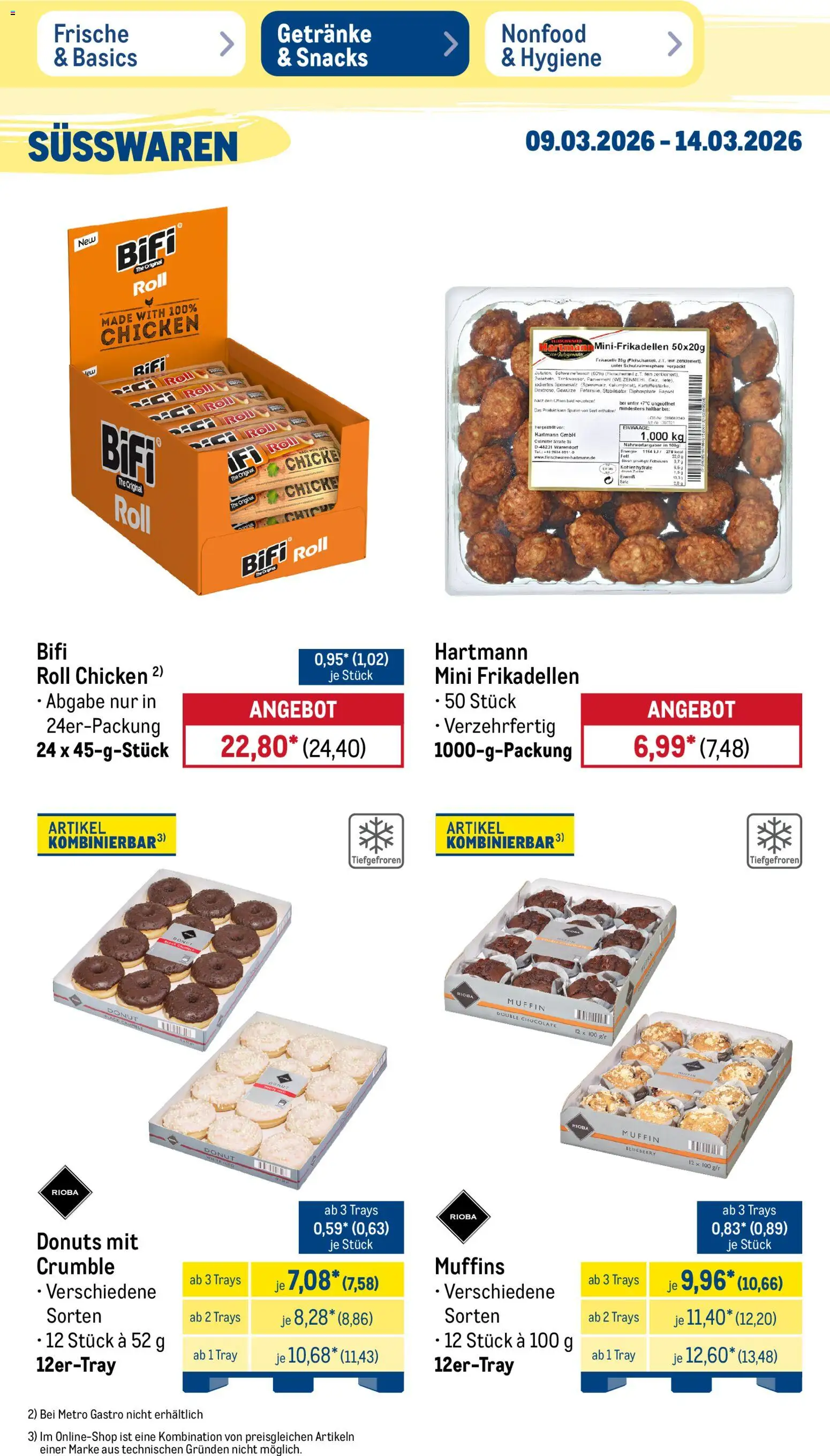 Metro Prospekt 	 – gültig ab 09.03.2026 | Seite: 41 | Produkte: Bad, Bifi, Donuts, Zwiebeln