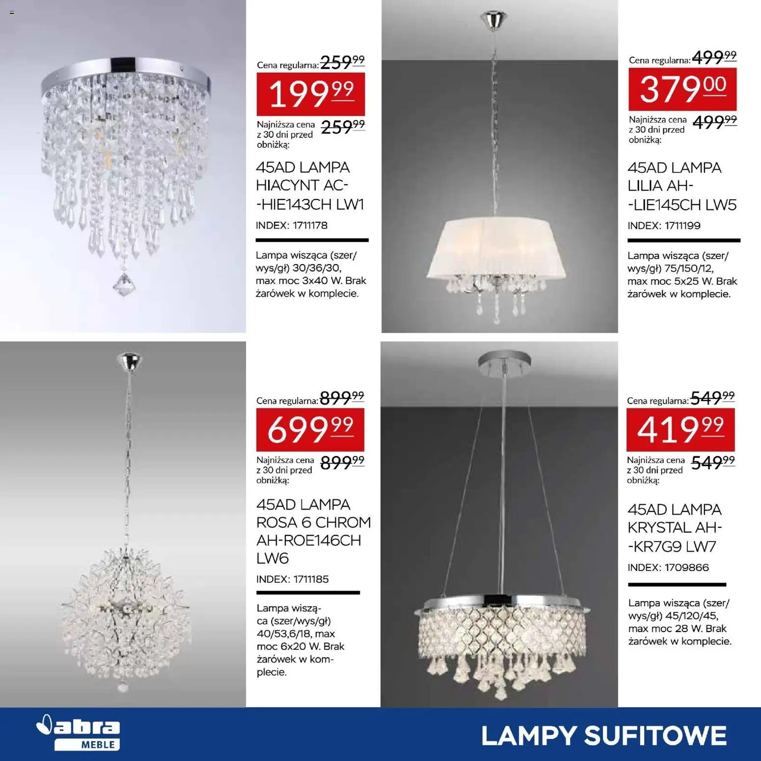 Abra meble Gazetka od 20.02.2026 | Strona: 4 | Produkty: Lampa