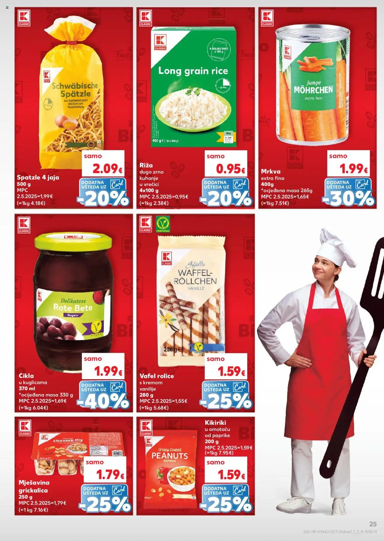 Kaufland katalog | vrijedi od 15.10.2025 | Stranica: 25 | Proizvodi: Jaja, Riža, Paprika, Mrkva