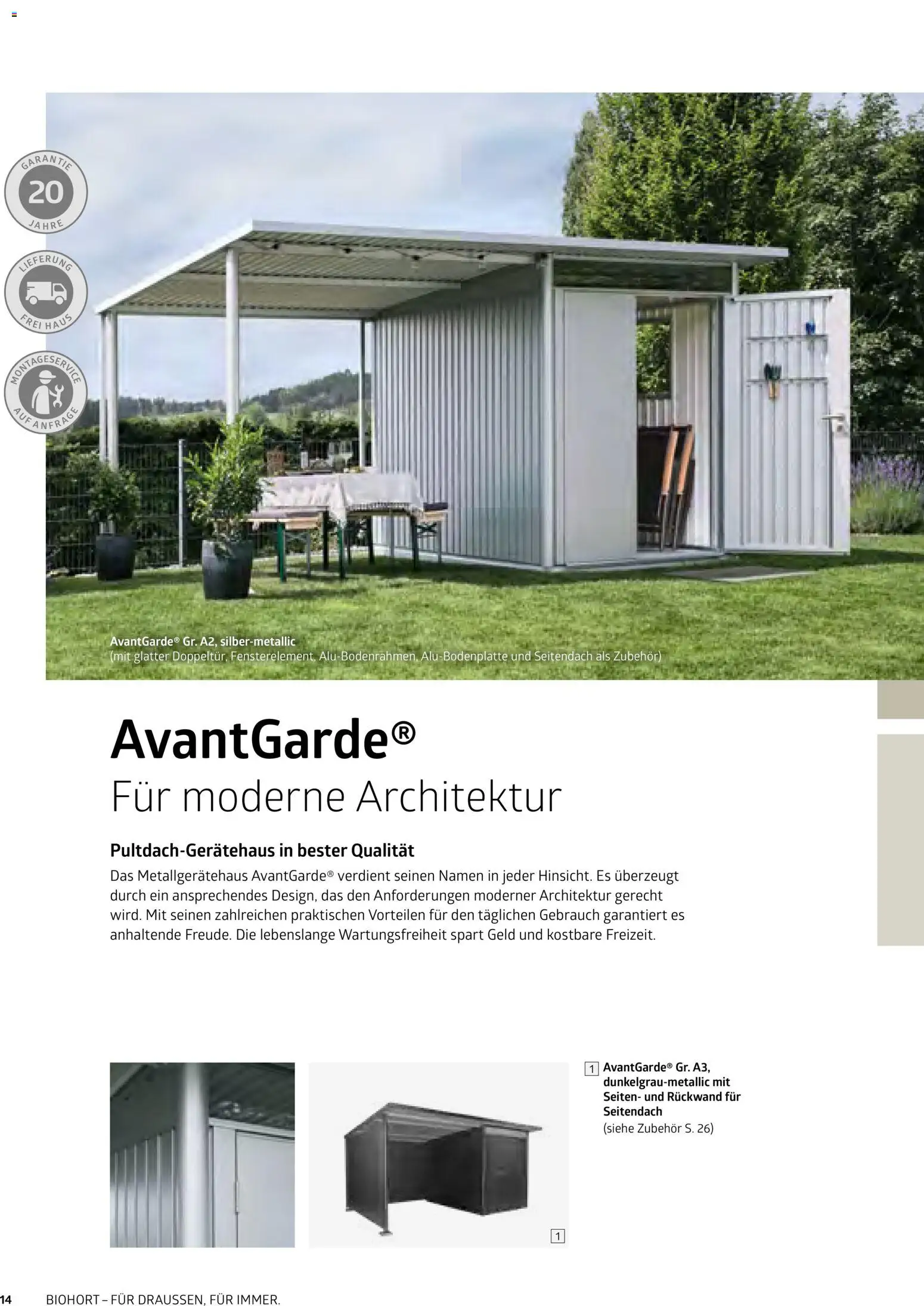 Dehner Biohort – Metall für Garten & Terrasse – gültig ab 01.01.2026 | Seite: 14