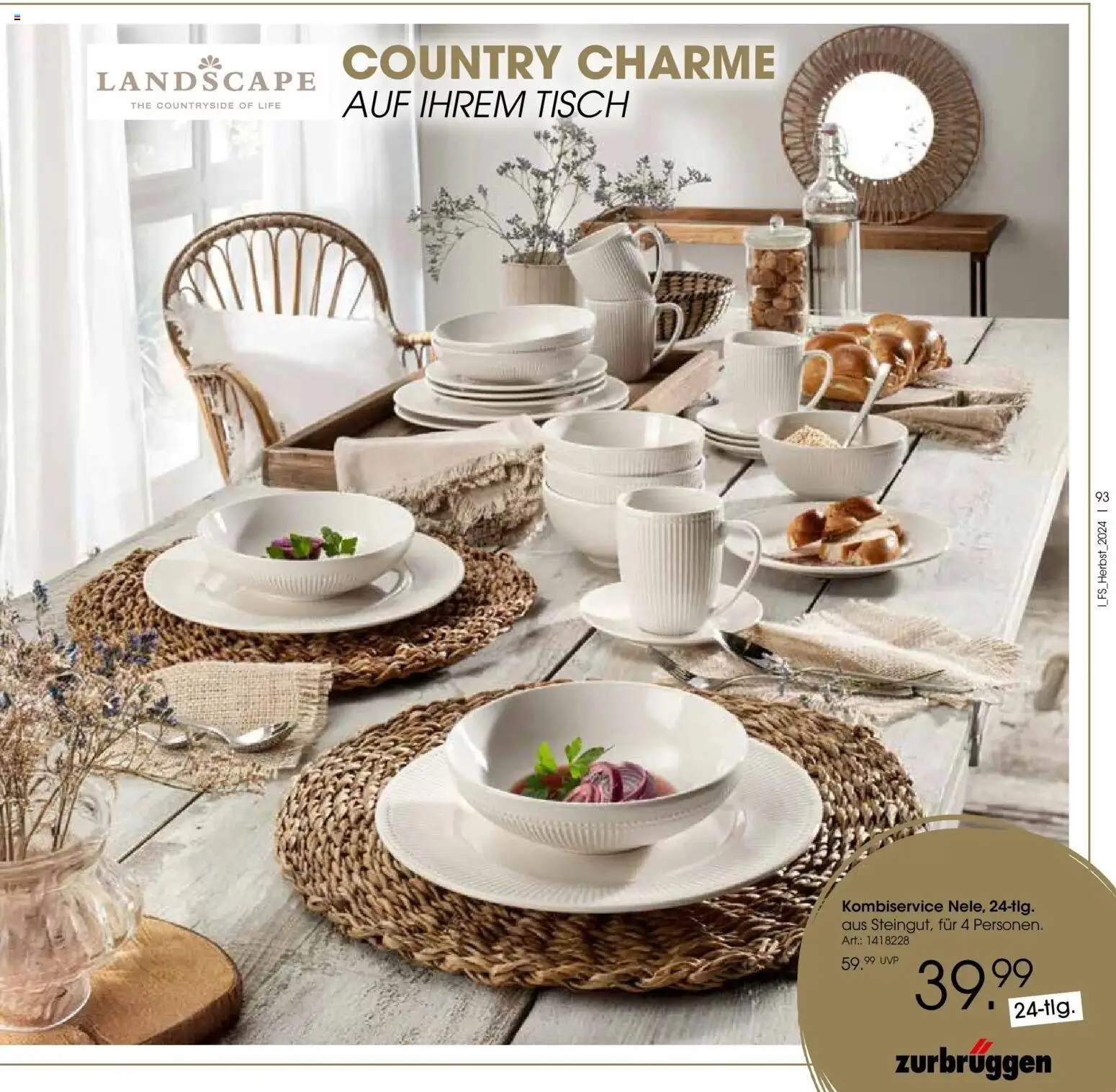 Zurbrüggen - Zurbrüggen: Raum für neue Lieblingsstücke – gültig ab 19.10.2025 | Seite: 93 | Produkte: Tisch