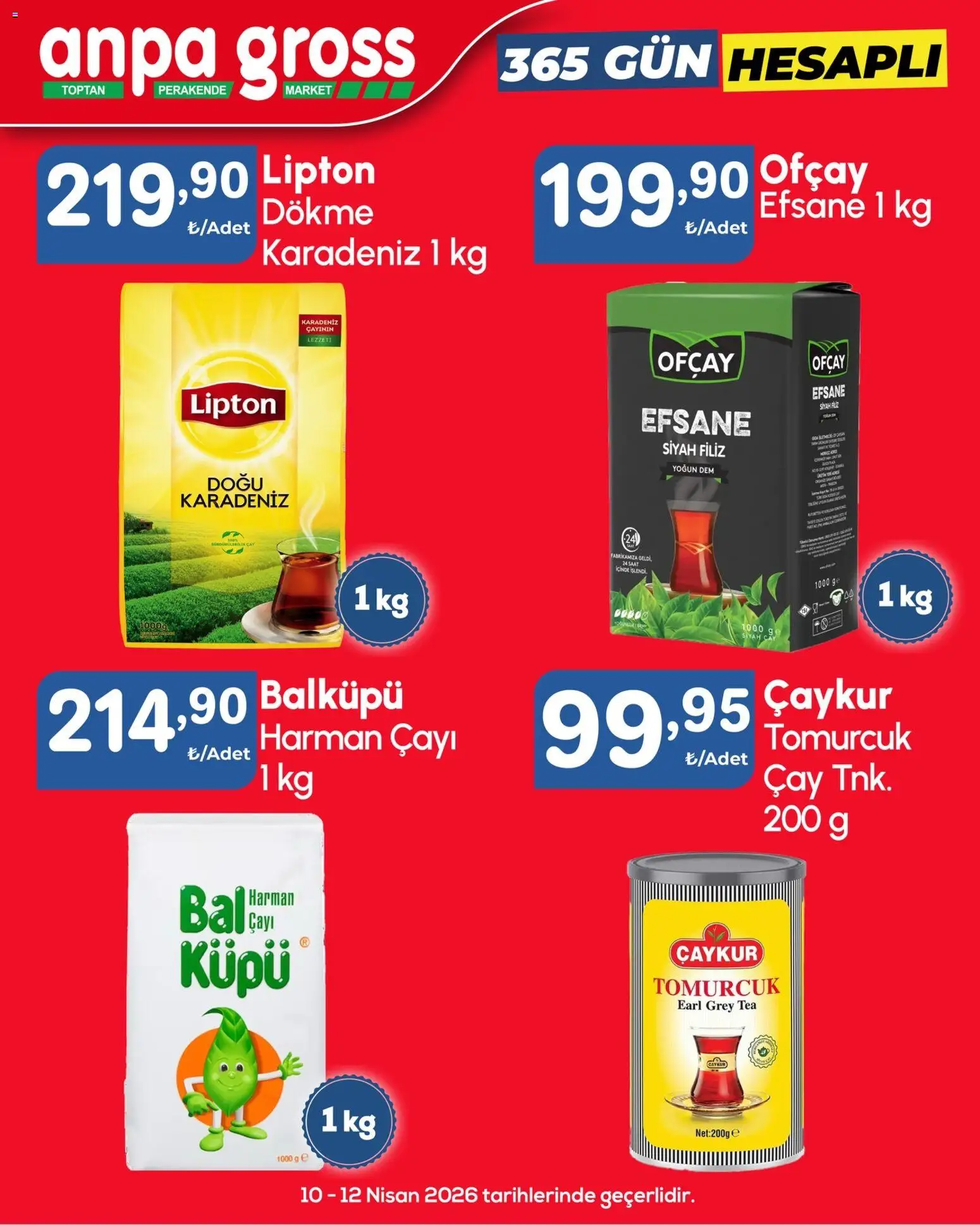 Anpa Gross Katalog - 10.04.2026 tarihinden itibaren geçerlidir | Sayfa: 5 | Ürünler: Çay, Saat