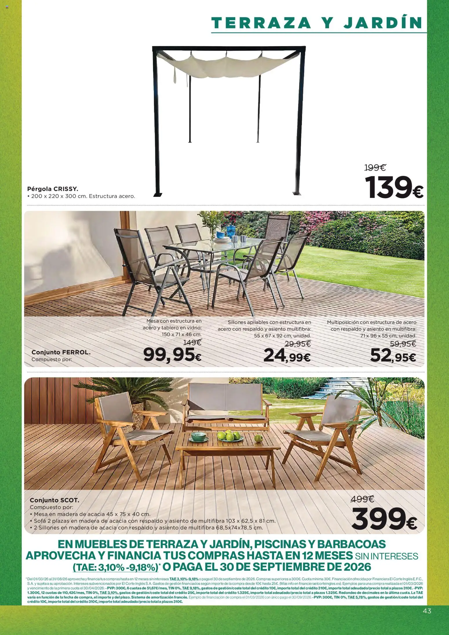 Hipercor catálogo │ válido desde el 12.03.2026 | Página: 43 | Productos: Muebles, Sofá, Mesa