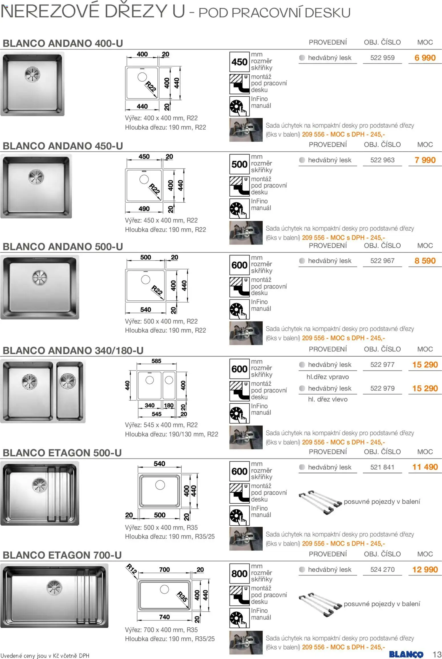 Möbelix leták - Blanco od 01.02.2026 | Strana: 13 | Produkty: Dřez, Desky