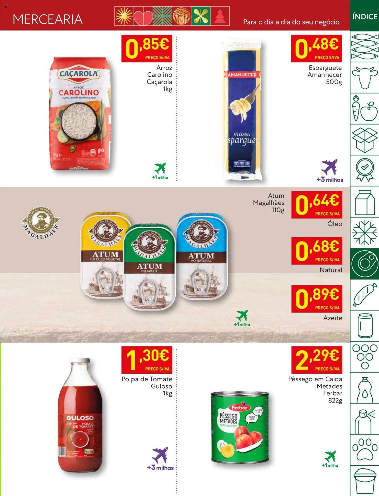 Recheio folheto │ válido de 09.12.2025 | Página: 19 | Produtos: Atum, Esparguete, Óleo, Massa