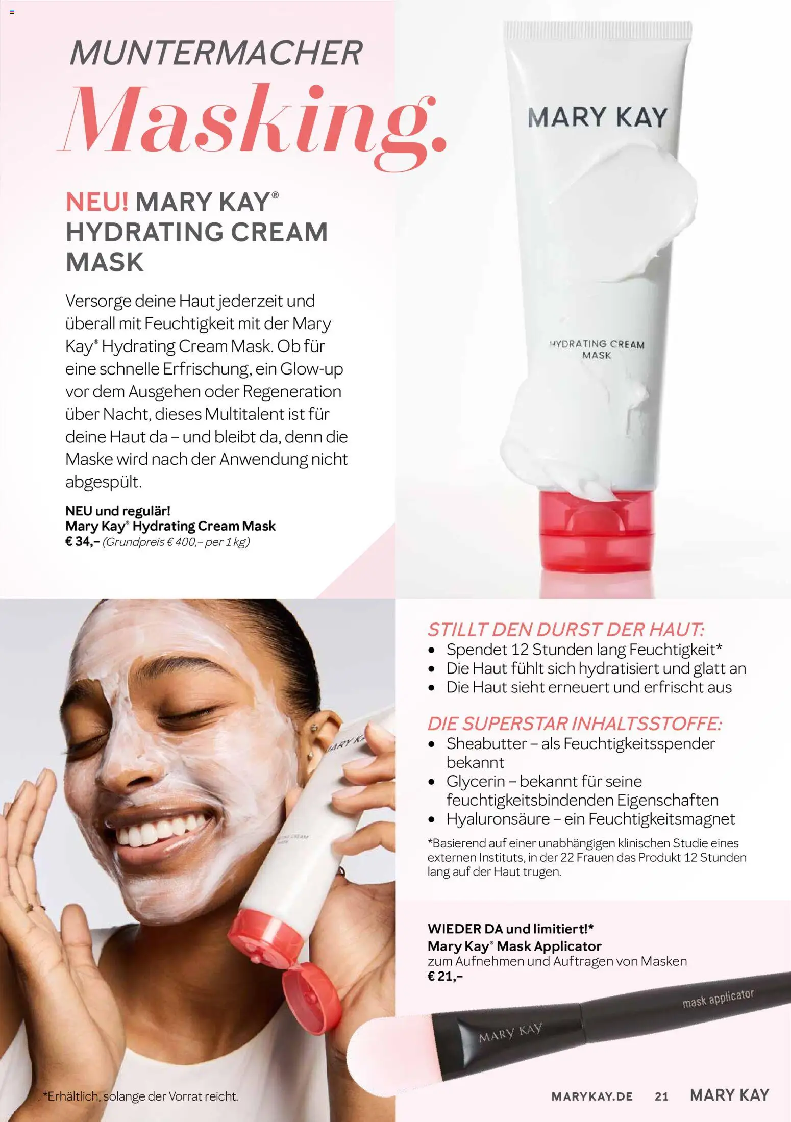 Mary Kay Katalog – gültig ab 15.04.2026 | Seite: 21 | Produkte: Maske