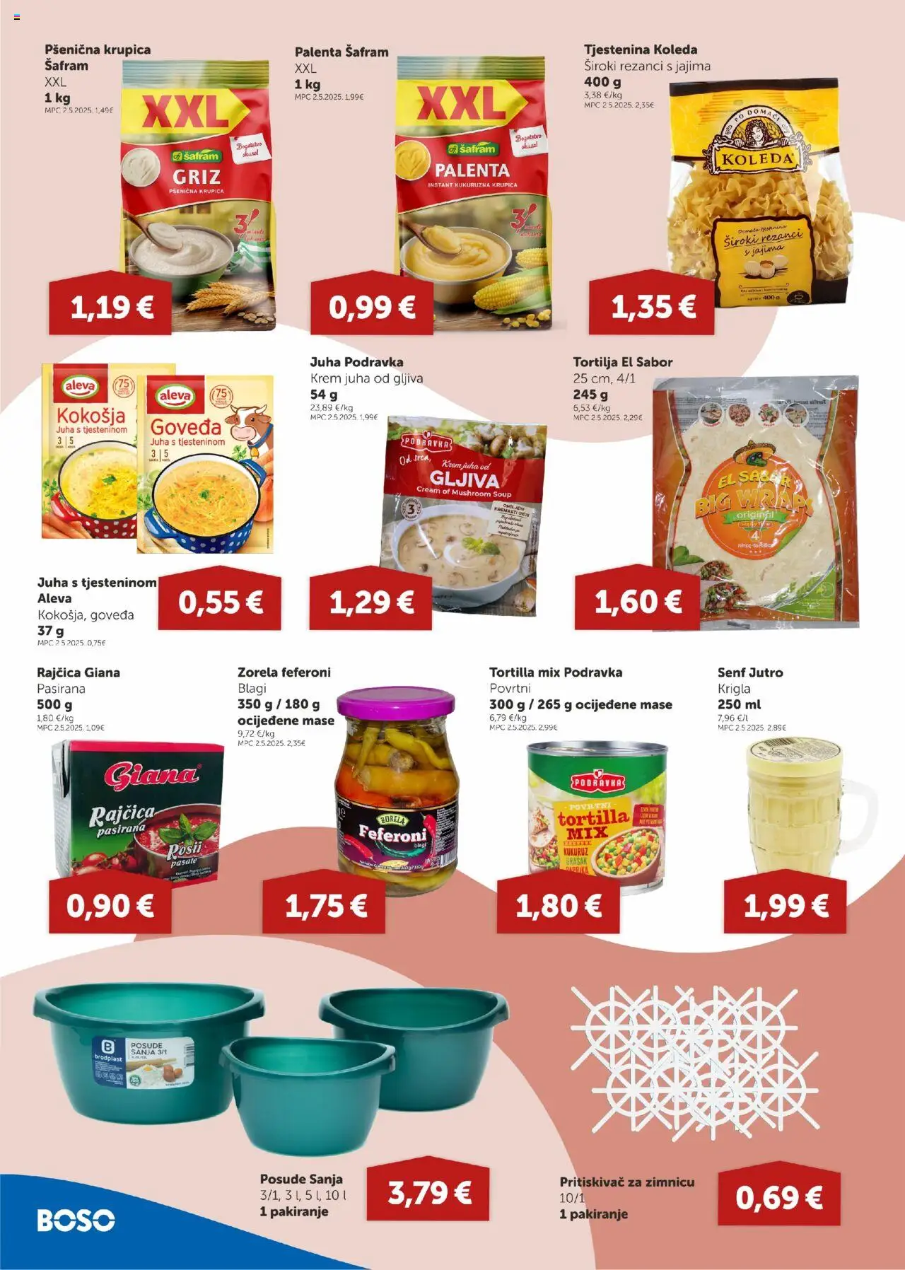 Boso katalog | vrijedi od 14.08.2025 | Stranica: 6 | Proizvodi: Kukuruz, Palenta, Grašak, Senf