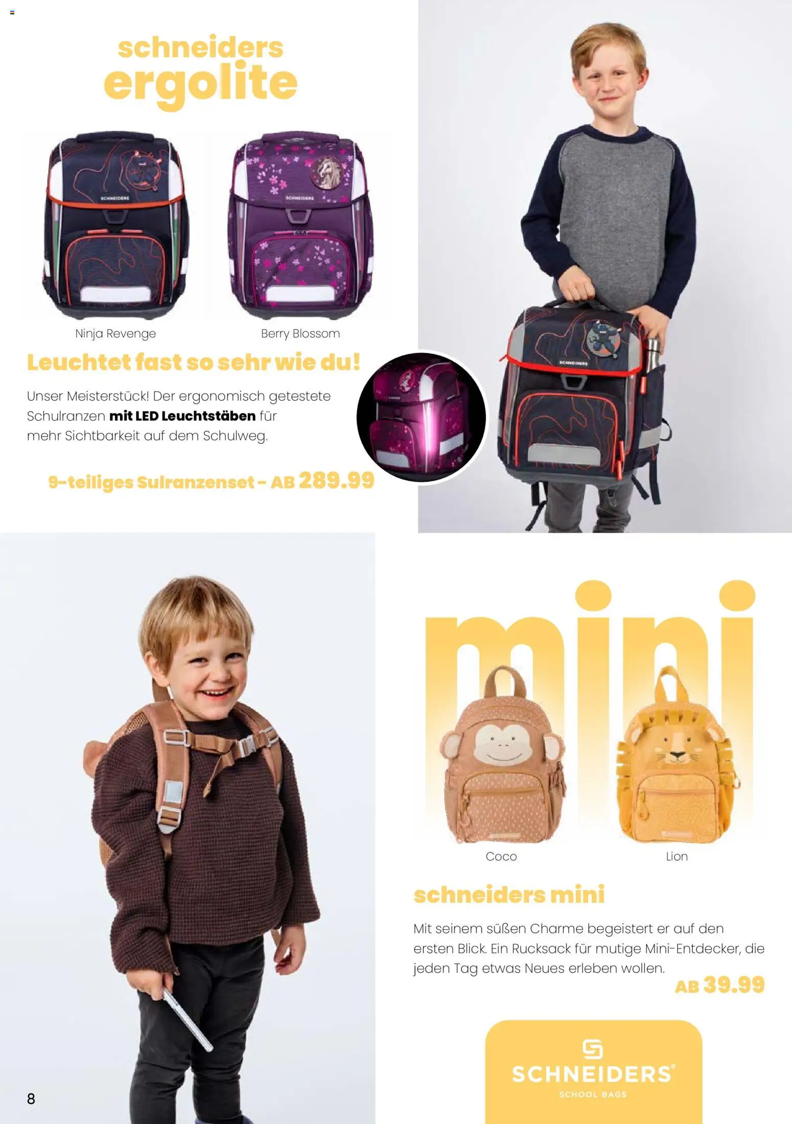 Galeria Karstadt Kaufhof Prospekt Schulranzen  	 – gültig ab 02.03.2026 | Seite: 8 | Produkte: Rucksack