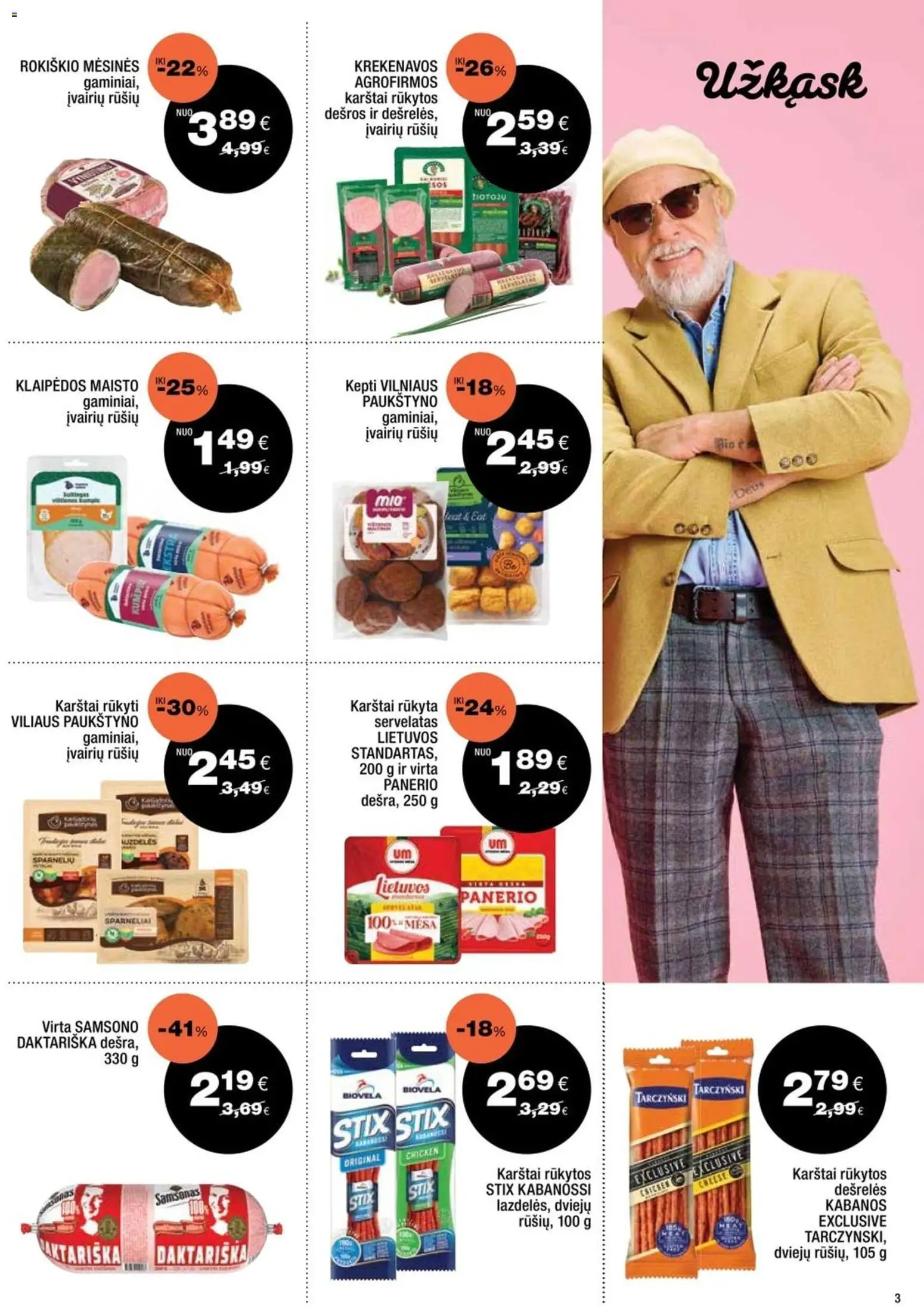 Express market akcijos nuo 15.02.2026 | Puslapis: 3 | Prekių: Dešrelės