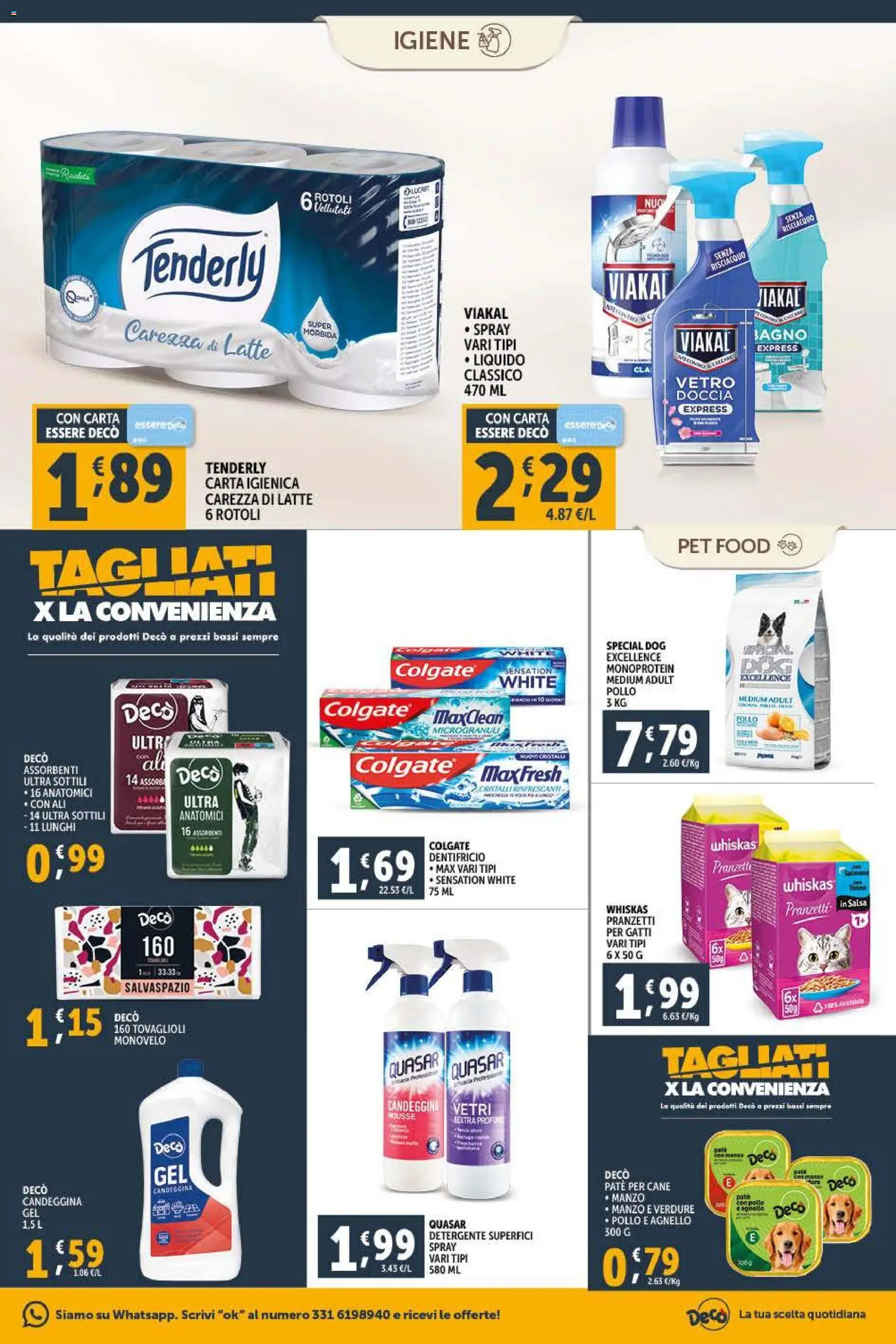 Volantino Decò del 09.01.2026 | Pagina: 11 | Prodotti: Paté, Candeggina, Latte, Agnello