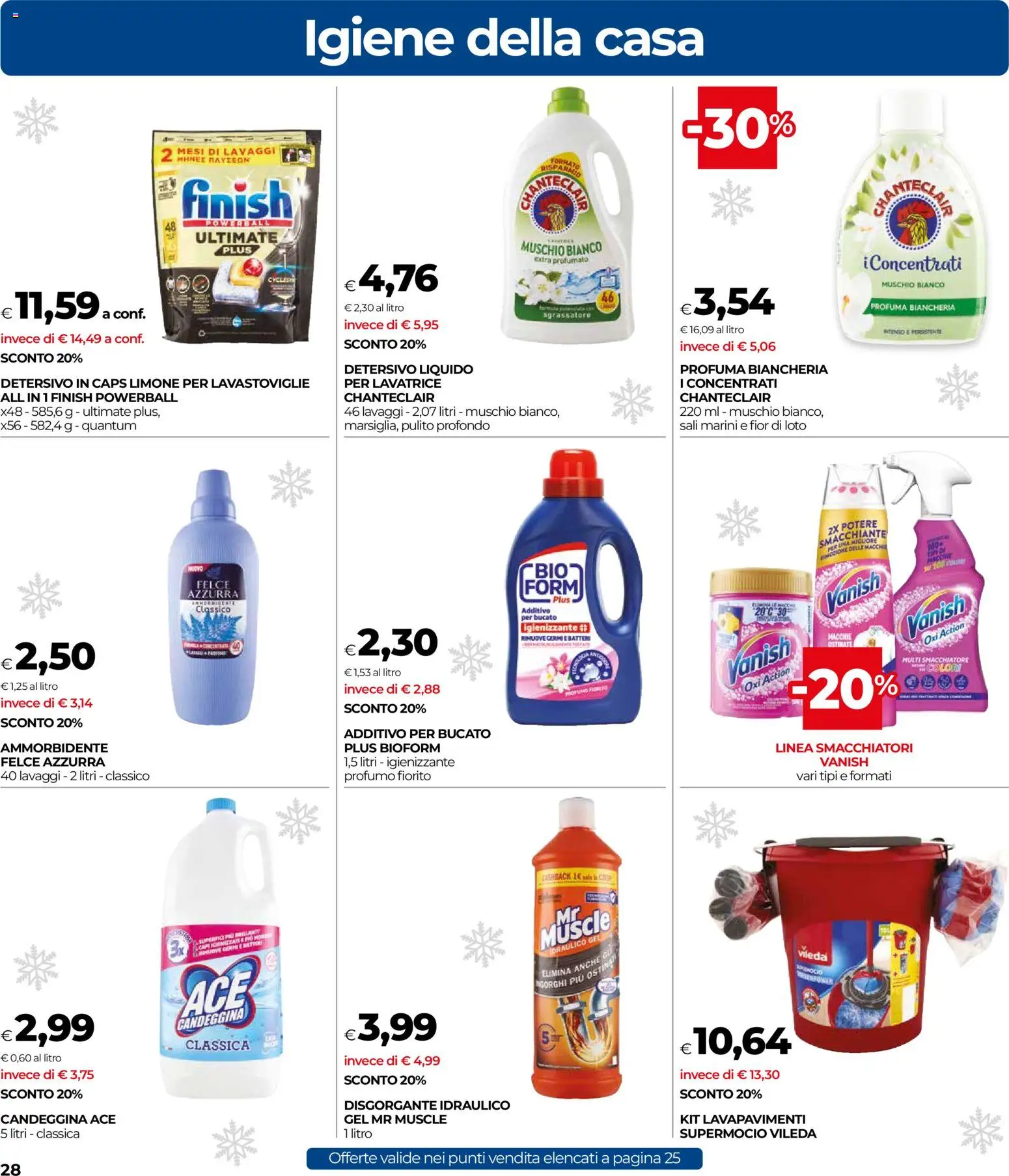 Volantino COOP del 27.12.2025 | Pagina: 28 | Prodotti: Ammorbidente, Sgrassatore, Limone, Profumo