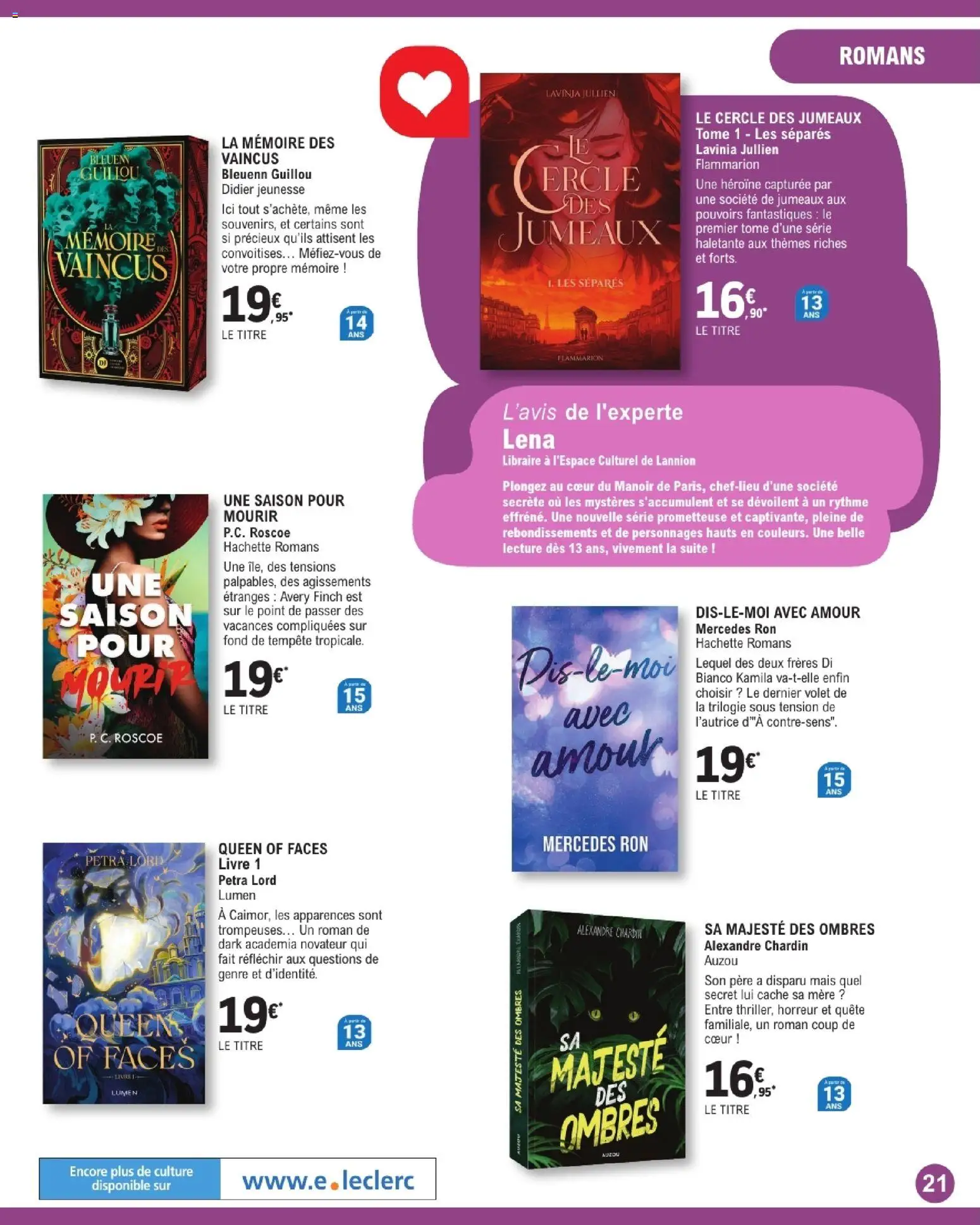 {H1} | Page: 21 | Produits: Mais, Livre