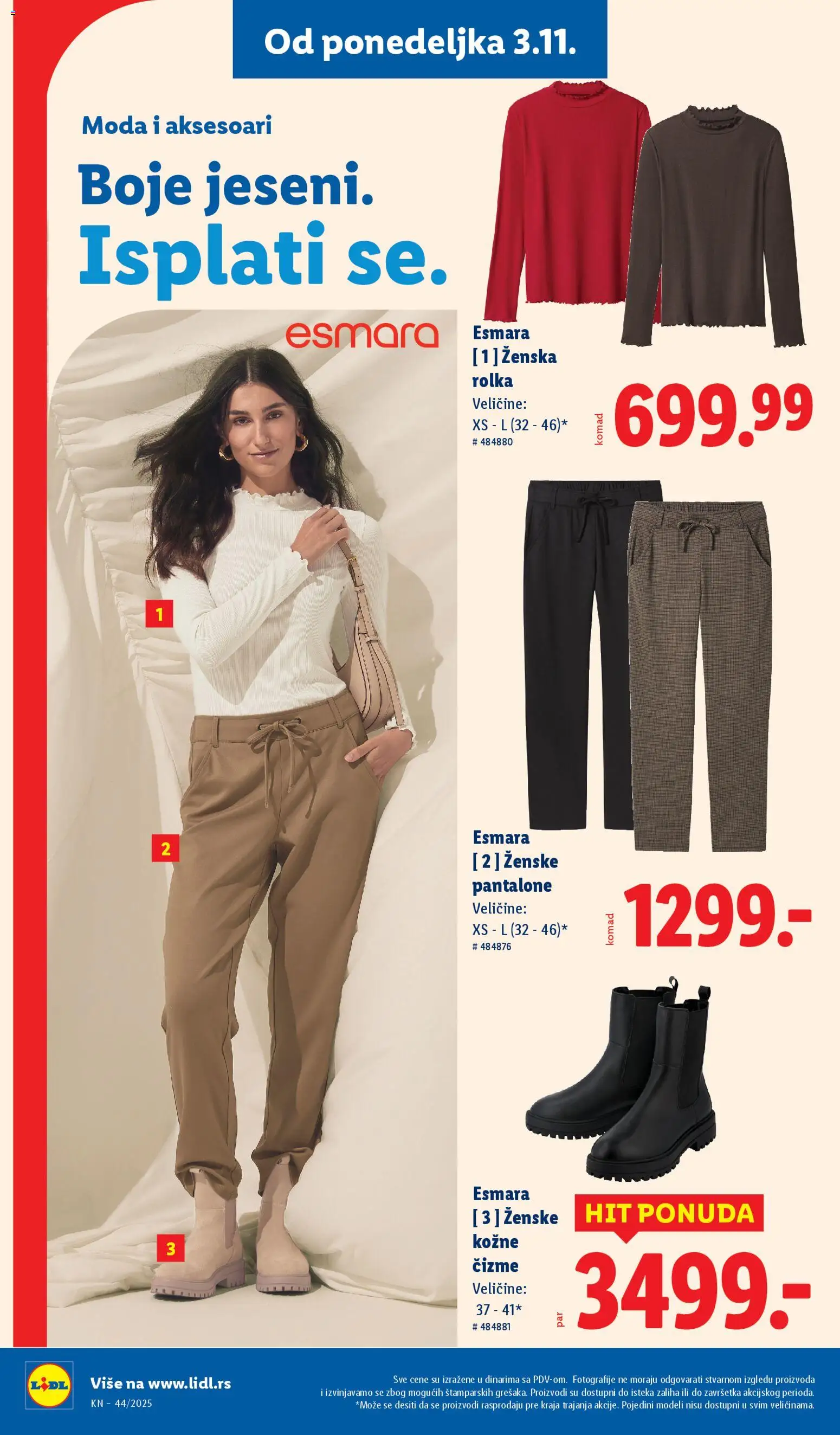 Lidl katalog - važi od 30.10.2025 | Strana: 78 | Proizvode: Čizme, Ženske pantalone, Pantalone