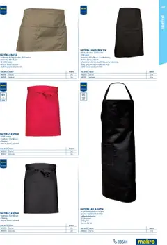 Náhled letáku Makro leták - Gastro vybavení a zařízení od 01.02.2025 | Strana: 223 | Produkty: Zástěra, Oblečení, Barvy