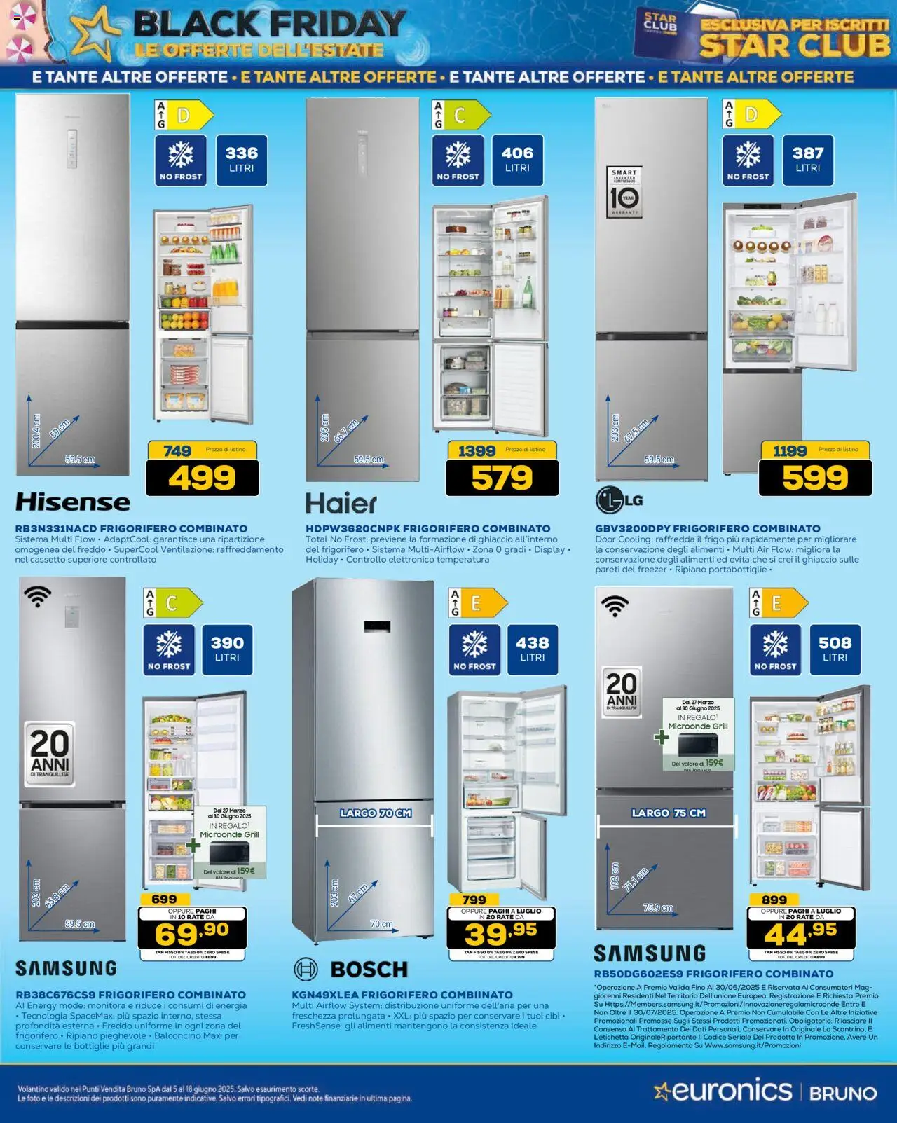 Volantino Euronics del 05.06.2025 | Pagina: 16 | Prodotti: Microonde, Frigorifero, Frigorifero combinato, Samsung