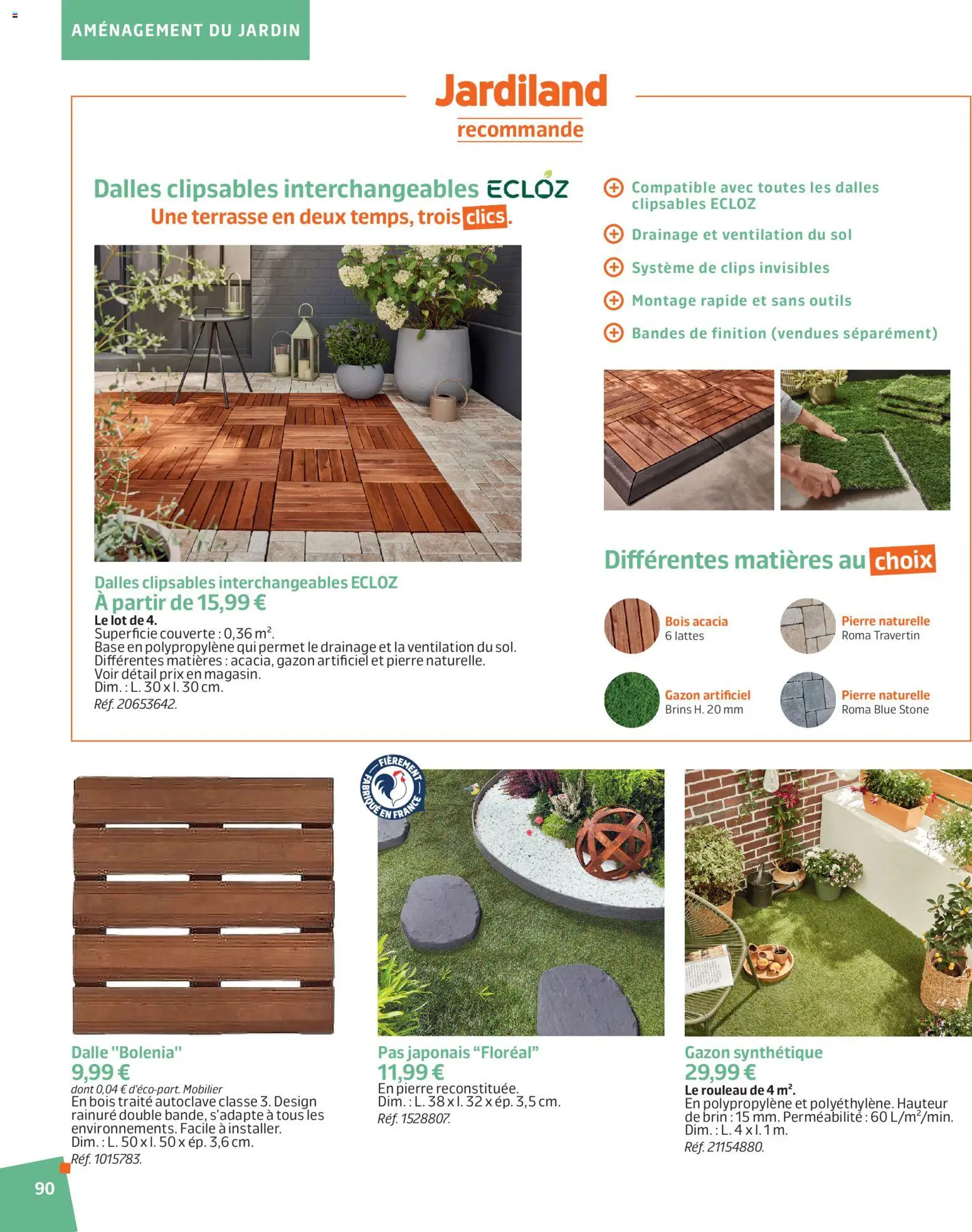 {H1} | Page: 90 | Produits: Base, Rouleau, Gazon synthétique, Gazon