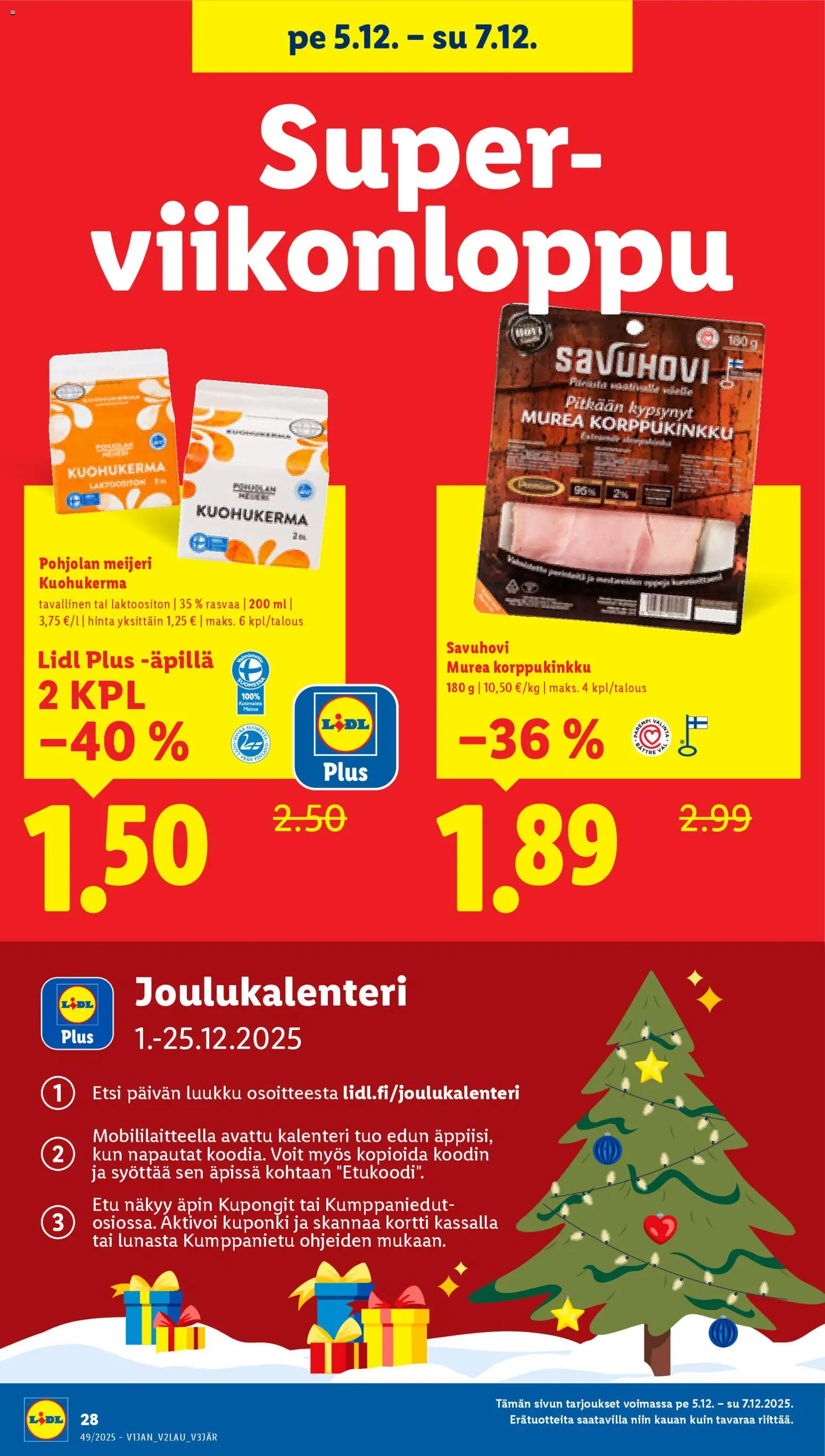 Lidl tarjoukset – voimassa 04.12.2025 alkaen | Sivu: 32