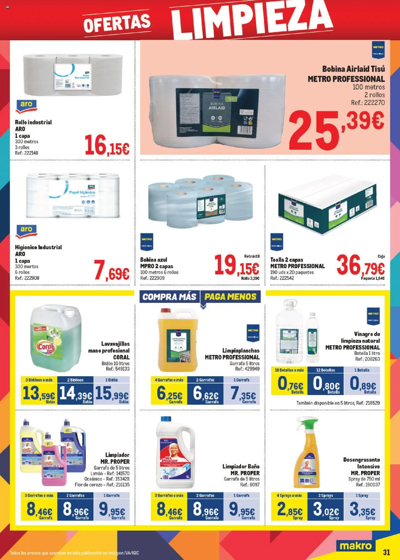 Makro - Precios Norte │ válido desde el 06.10.2025 | Página: 31 | Productos: Lavavajillas, Δεξαμενή, Caja, Baño