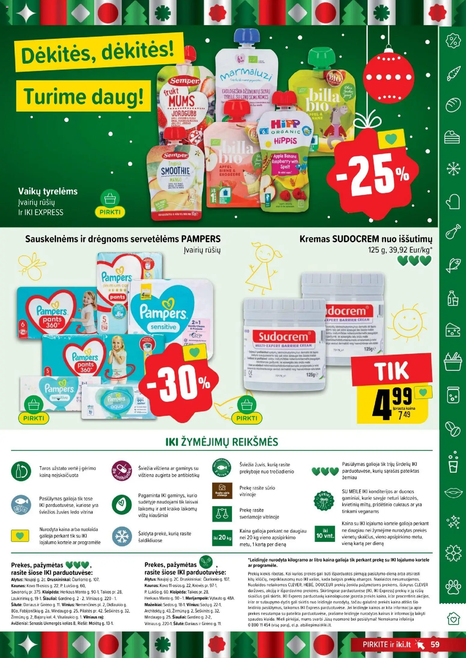 IKI akcijos nuo 08.12.2025 | Puslapis: 59 | Prekių: Kremas, Kiaušiniai, Vištiena