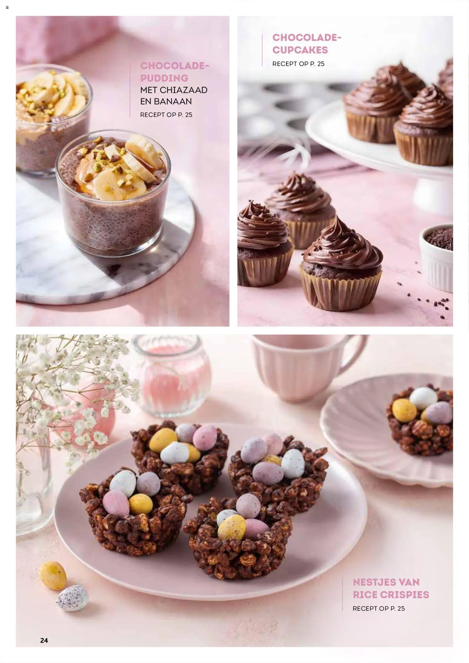 {H1} | Pagina: 24 | Producten: Pudding, Banaan, Chocolade