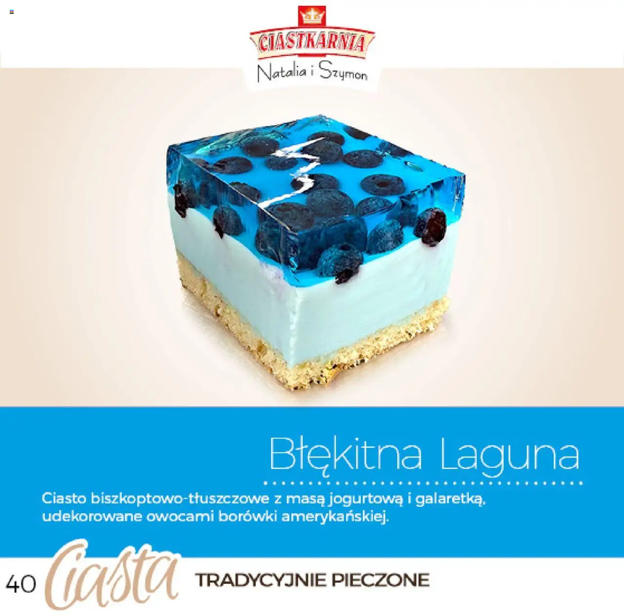 Topaz Gazetka - Ciast od 04.06.2025 | Strona: 40 | Produkty: Ciasto
