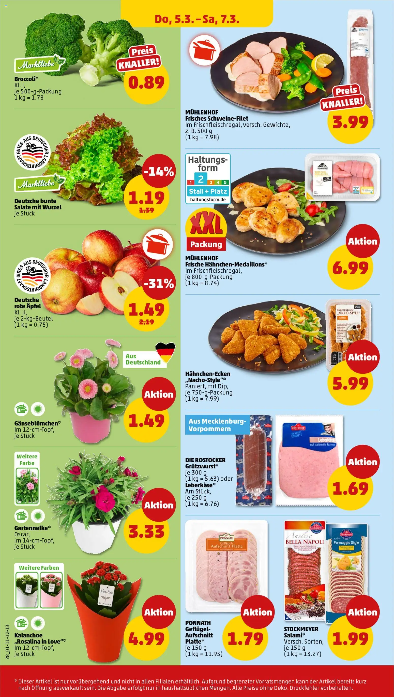 Penny Prospekt 	 – gültig ab 02.03.2026 | Seite: 32 | Produkte: Äpfel, Schweinefilet, Wurst, Salami