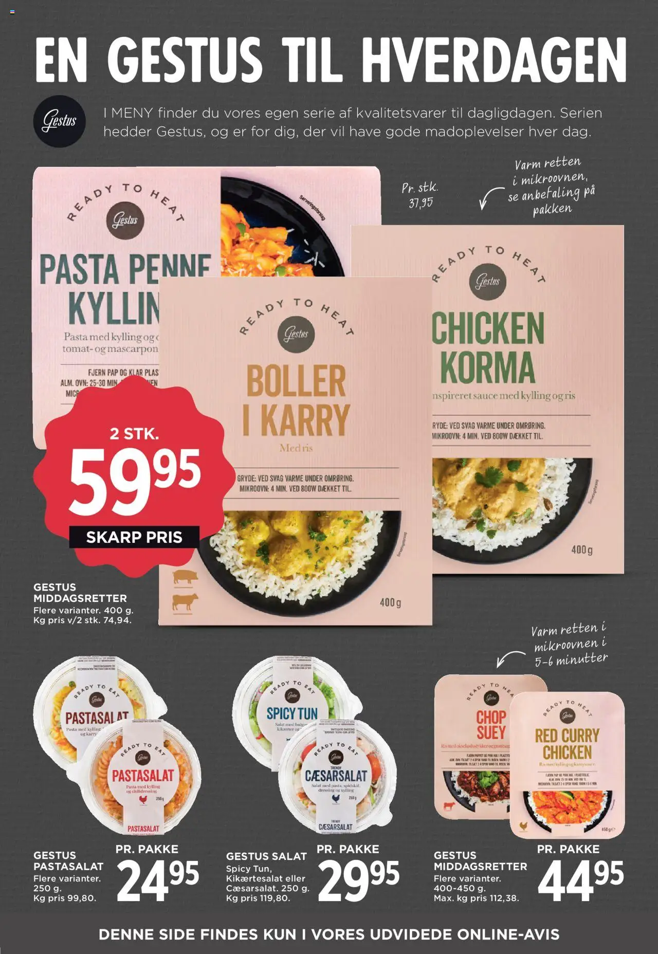 Meny tilbudsavis – gyldig fra 05.09.2025 | Side: 13 | Produkter: Ris, Pasta, Salat, Ovn