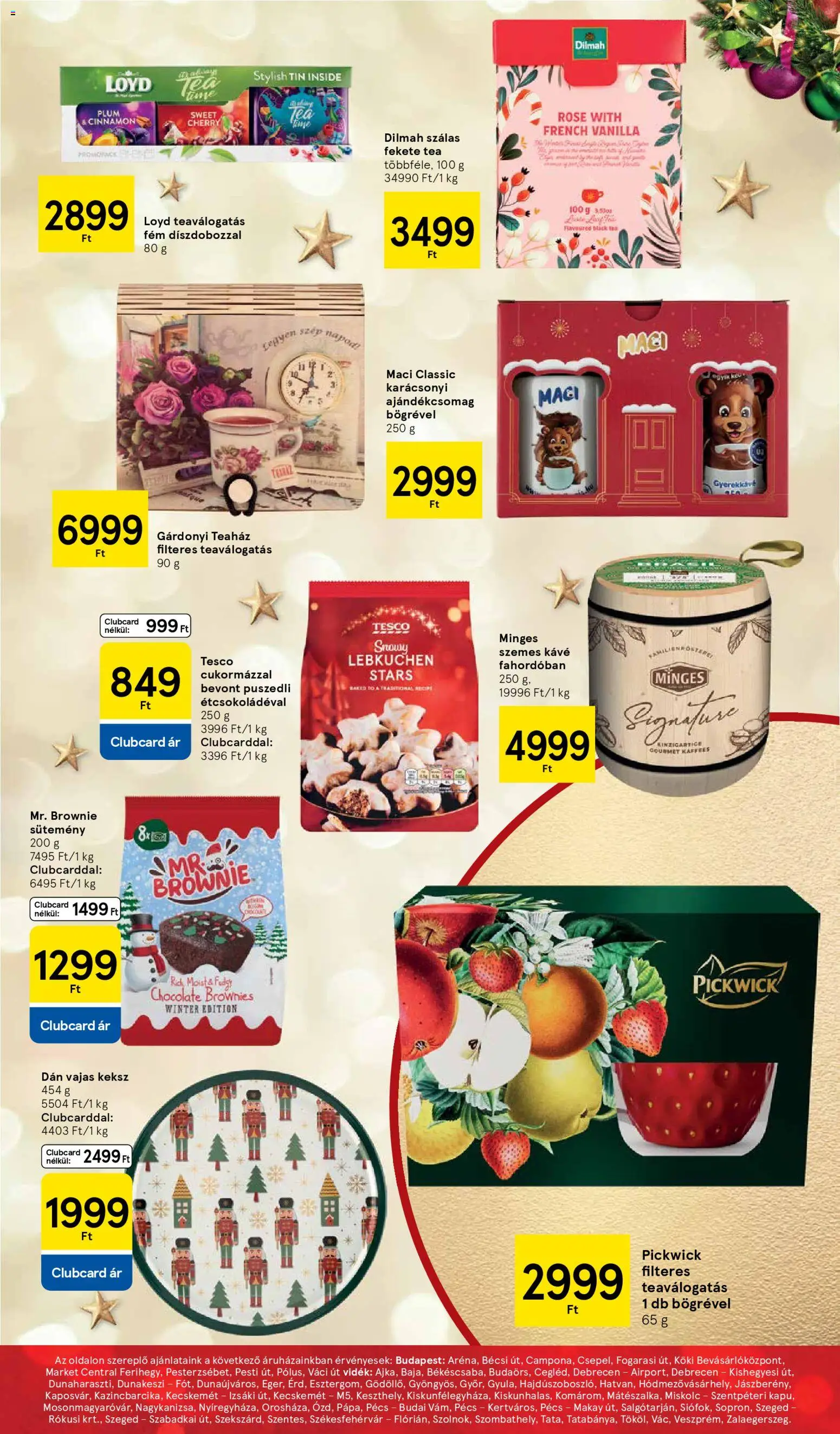 Tesco akciós ujság - amely érvényes a következő dátumtól: 26.11.2025 | Oldal: 11 | Termékek: Kávé, Brownie, Sütemény, Keksz