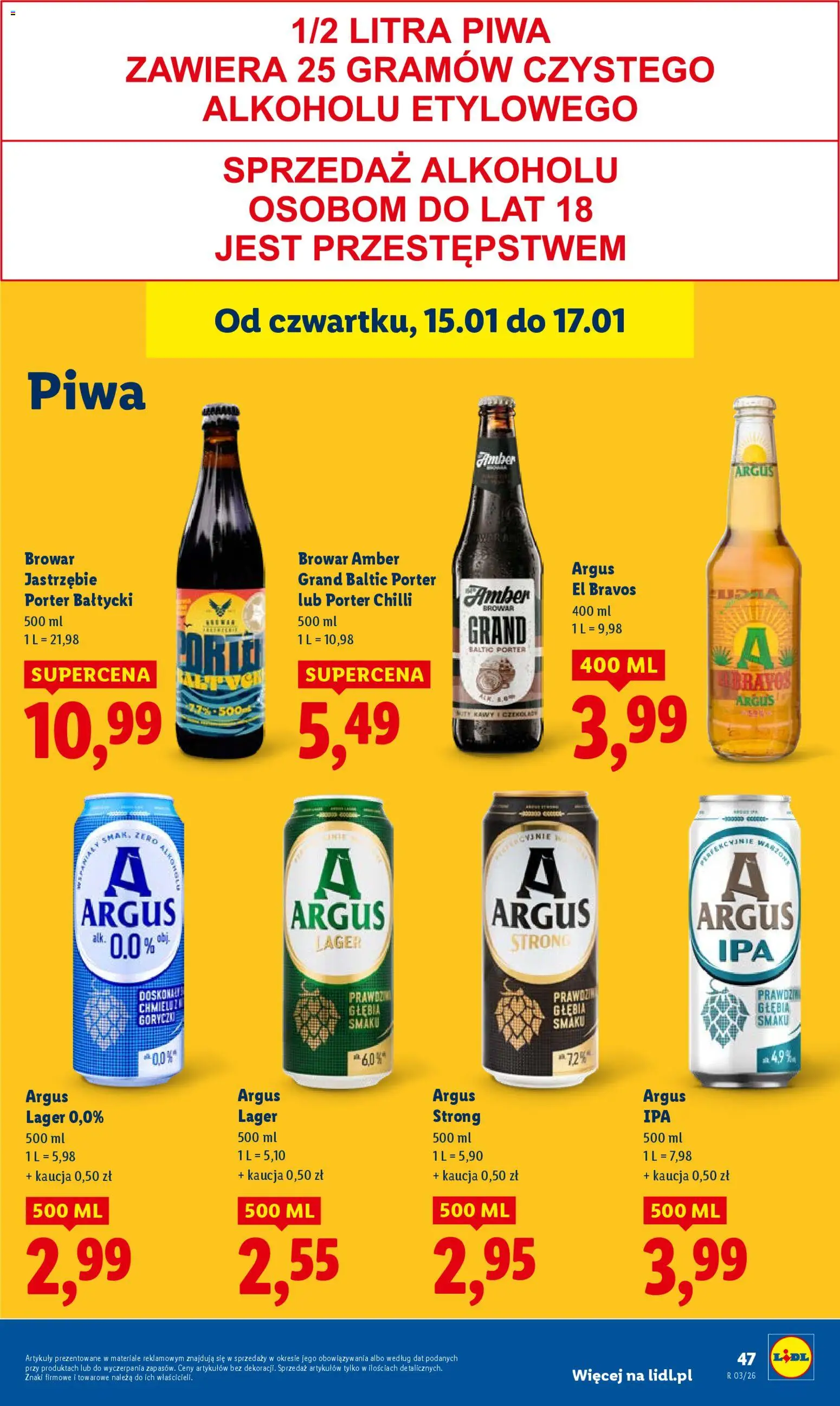 Lidl Gazetka od 15.01.2026 | Strona: 47 | Produkty: Buty