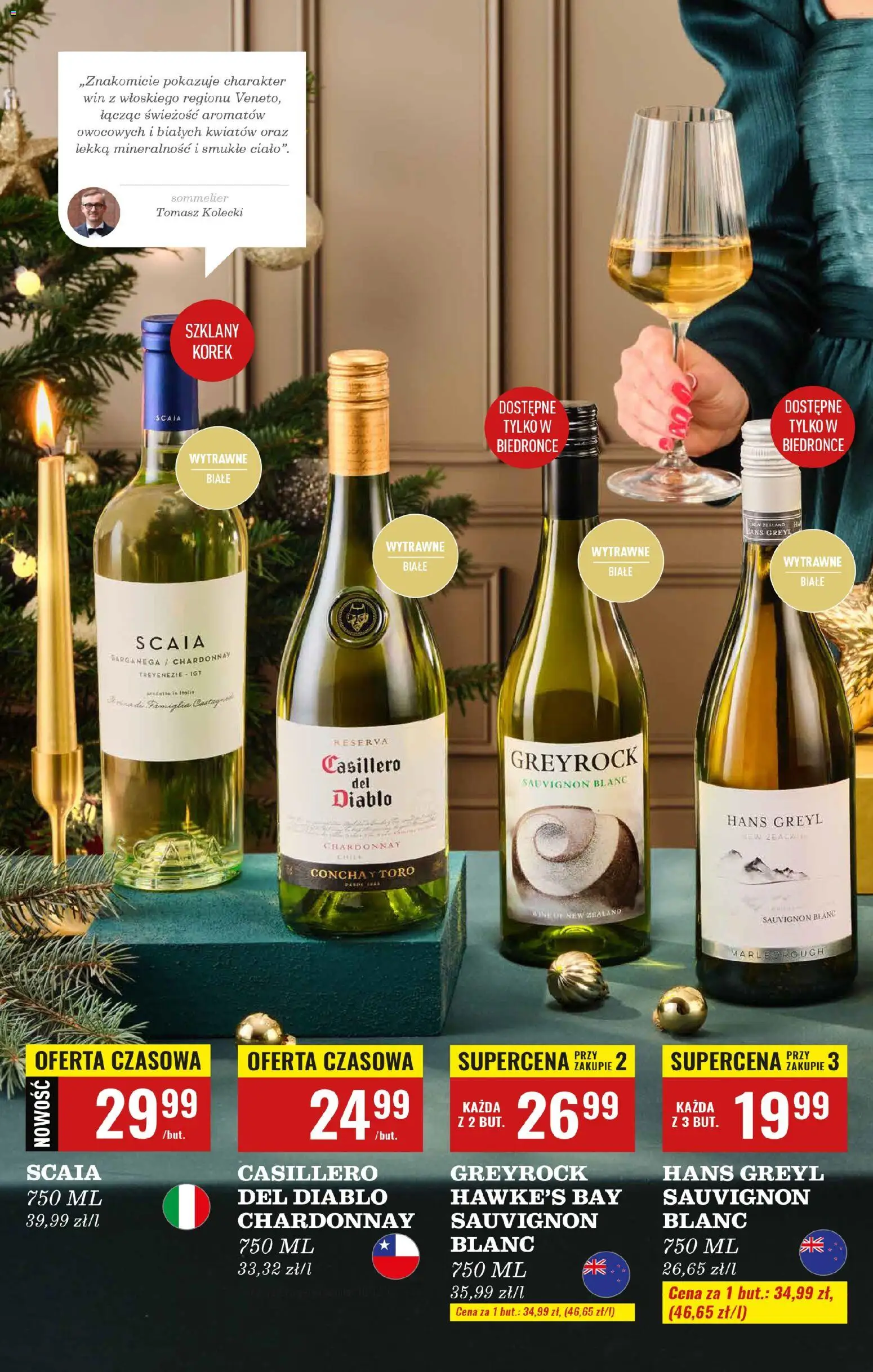 Biedronka gazetka - Czas na toast od 01.12.2025 | Strona: 10 | Produkty: Chardonnay