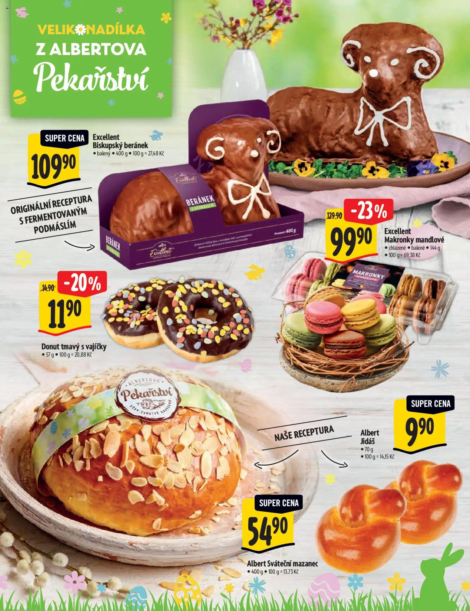 Albert katalog - Supermarket - Delikatesy od 11.03.2026 | Strana: 24 | Produkty: Donut, Makronky, Mazanec