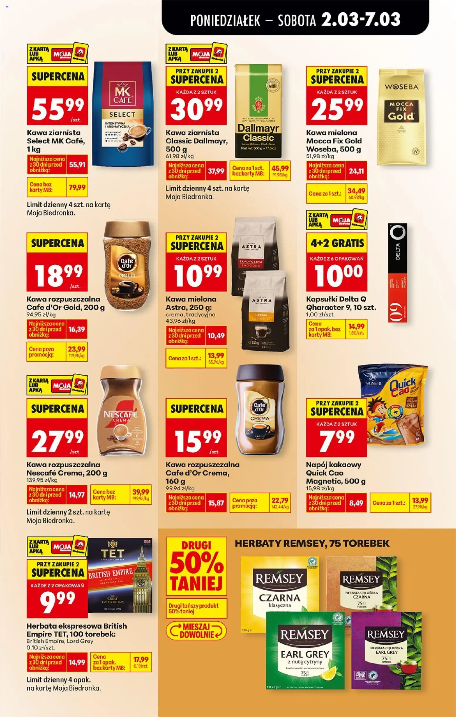 Biedronka Polsko leták od 02.03.2026 | Strana: 75 | Produkty: Nescafé, Crema, Karty