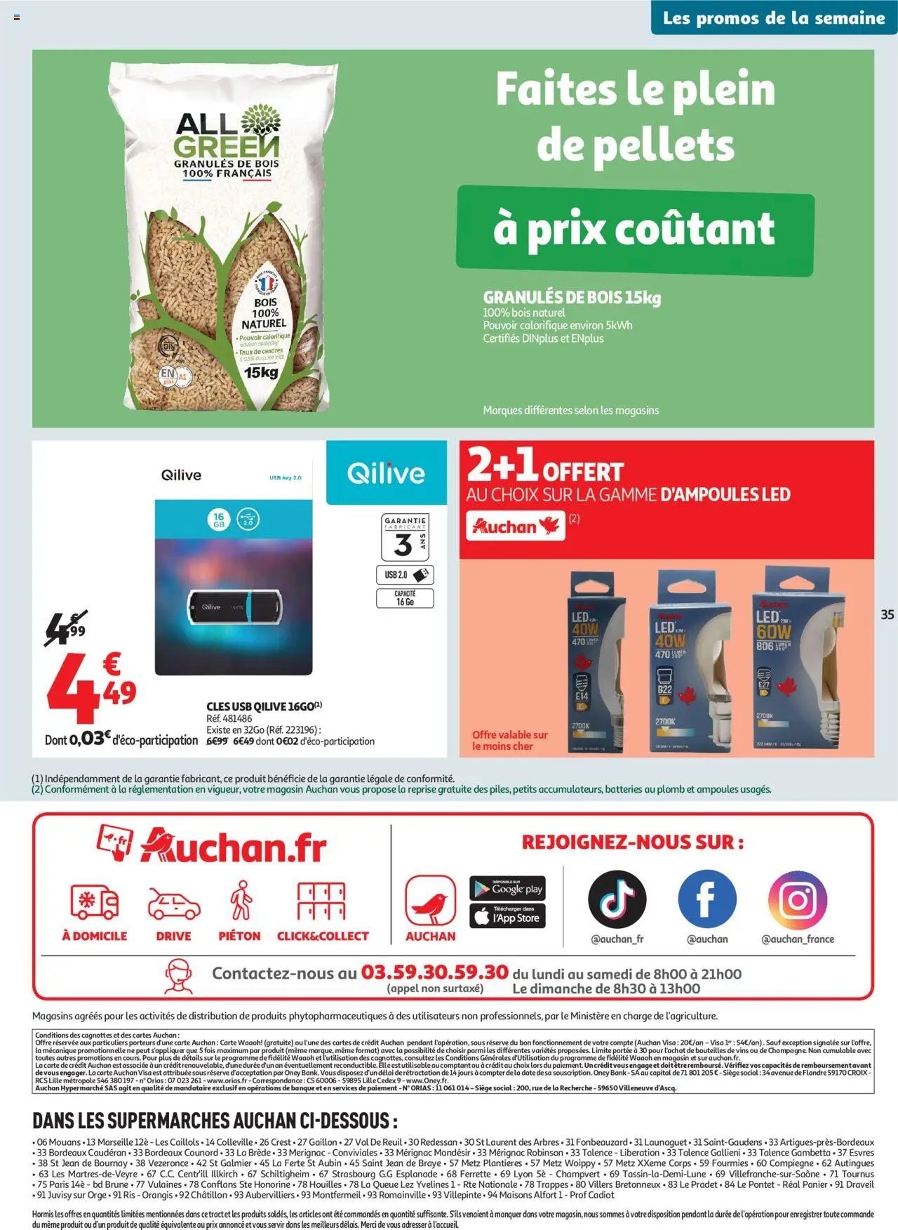  | Page: 35 | Produits: USB, Poids, Granules de bois, Store