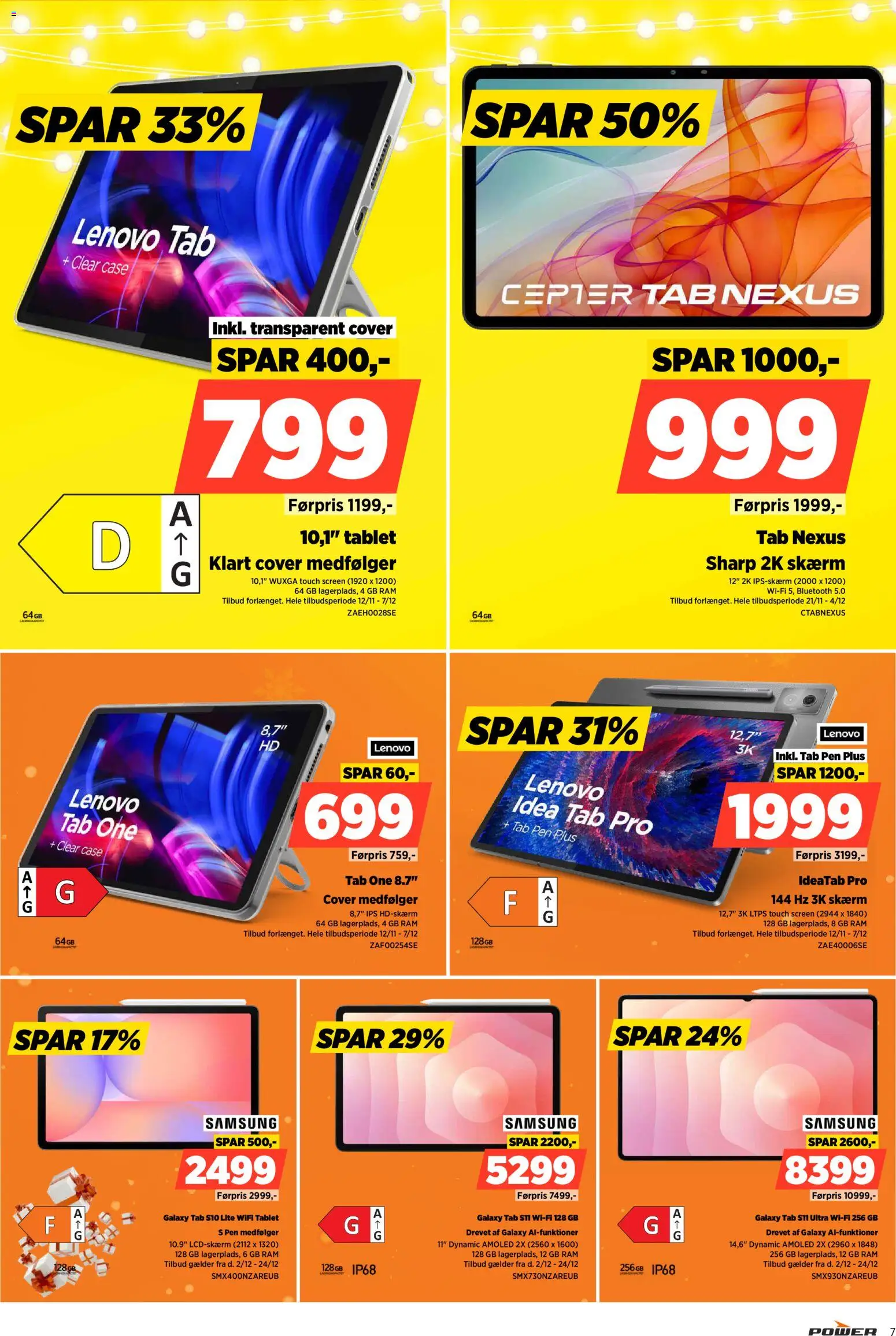 Power tilbudsavis – gyldig fra 02.12.2025 | Side: 7 | Produkter: RAM, Case, Skærm, Tablet