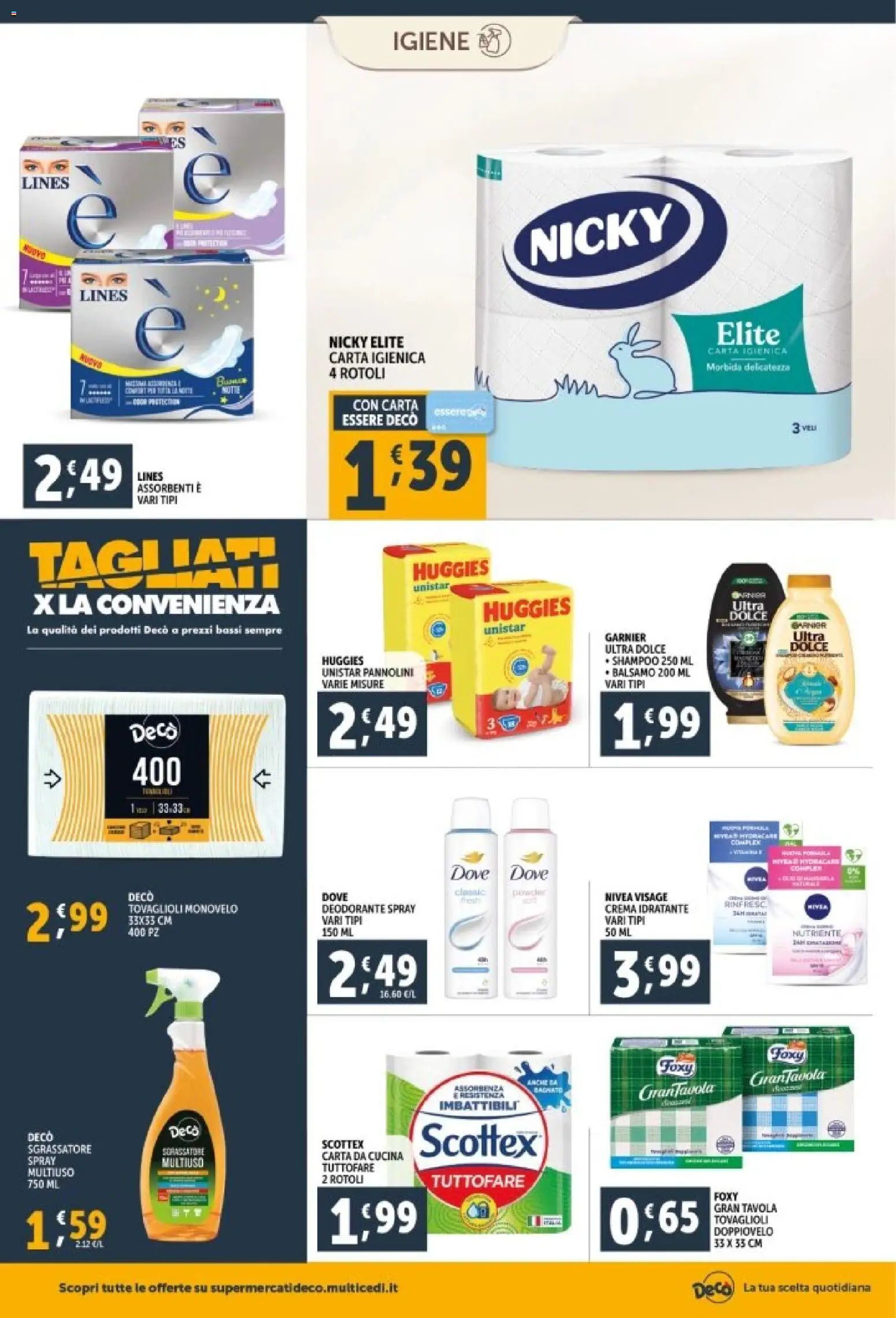 Volantino Decò del 29.12.2025 | Pagina: 22 | Prodotti: Shampoo, Pannolini, Tè, Sgrassatore