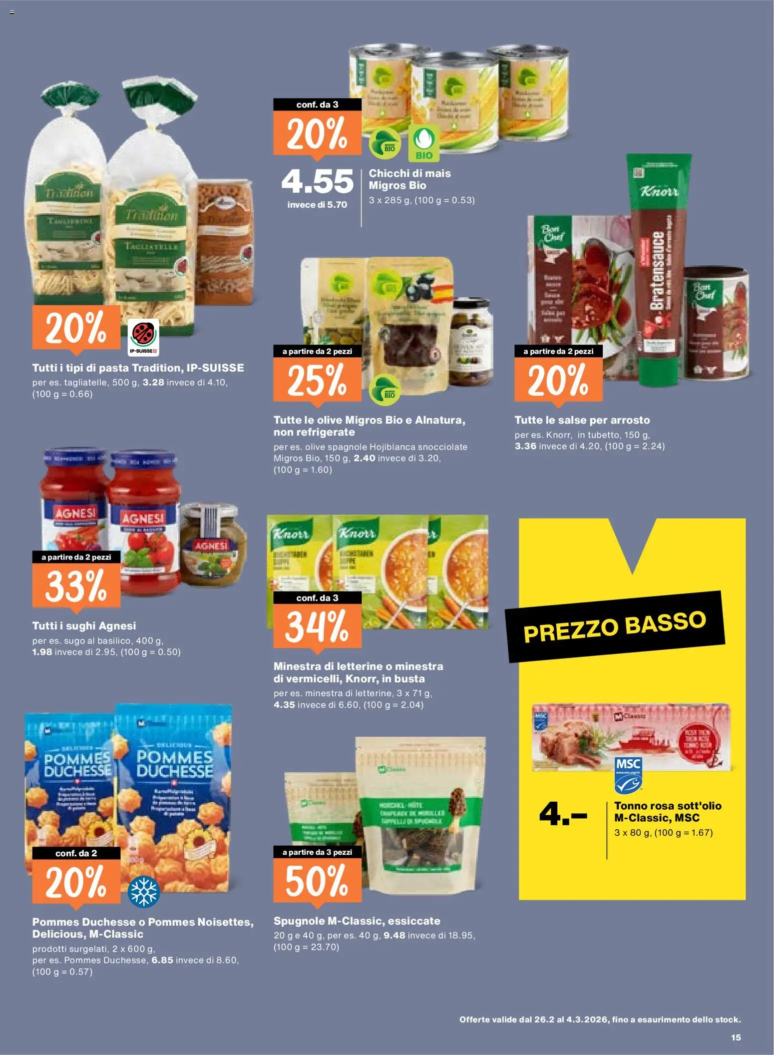 Migros Aktionen IT – gültig ab 26.02.2026 | Seite: 15 | Produkte: Pasta