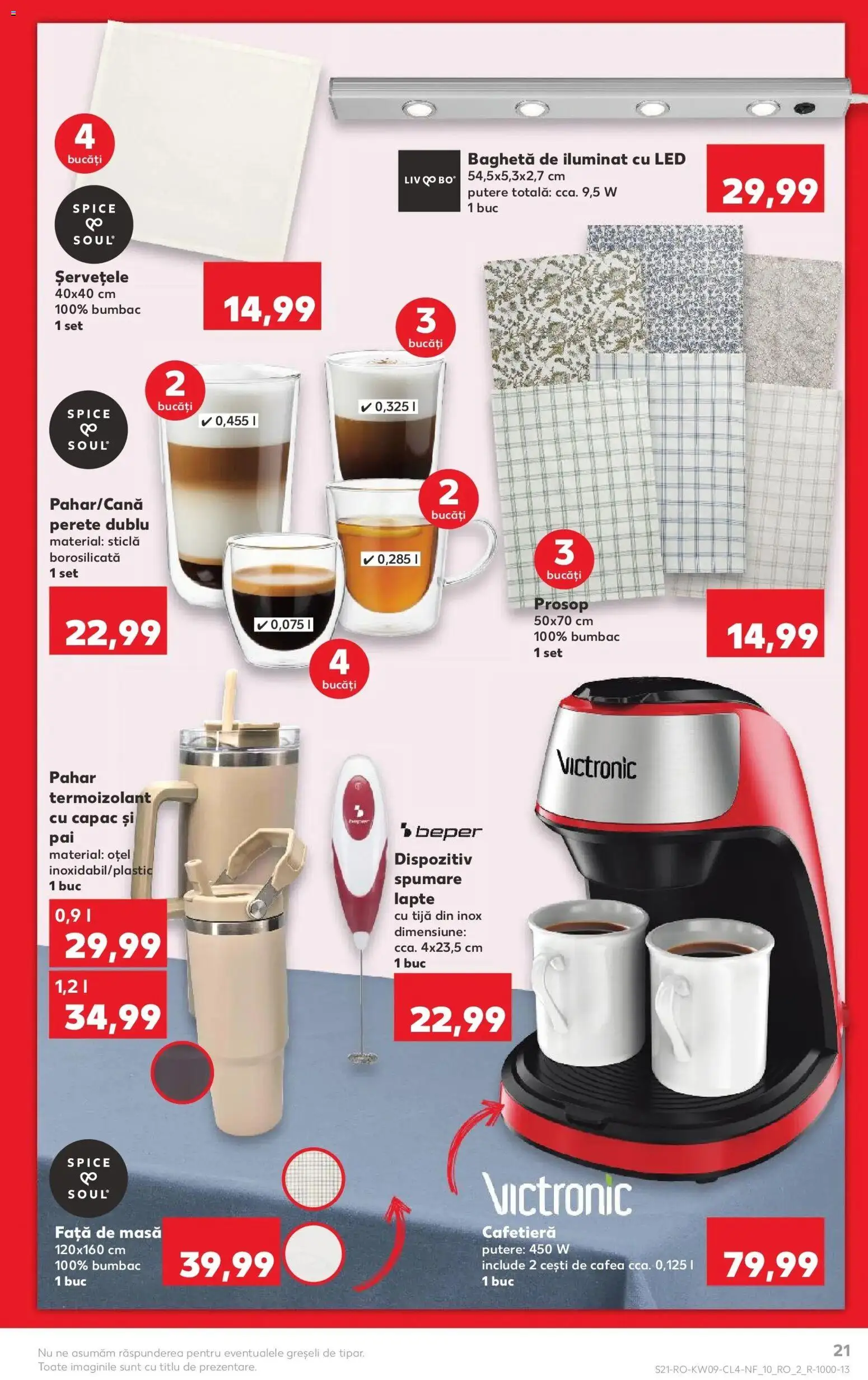 Noul catalog Kaufland – valabil de la 25.02.2026 | Pagină: 21 | Produse: Cafetieră, Babak, Lapte, Cafea