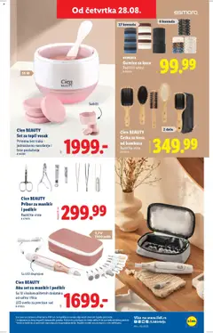 Lidl katalog - važi od 28.08.2025 | Strana: 11 | Proizvode: Set za manikir i pedikir, Cetka za kosu, Cien, Četka