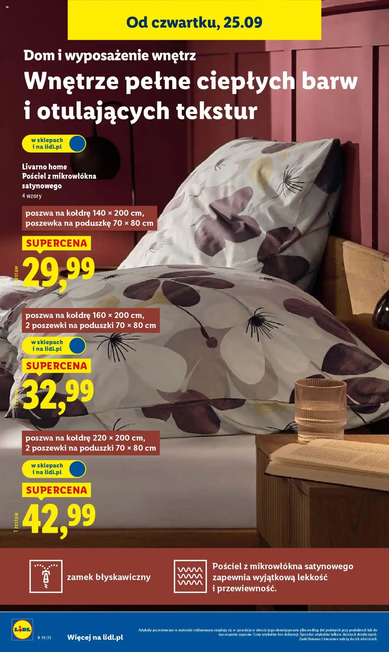 Lidl Gazetka od 25.09.2025 | Strona: 12 | Produkty: Pościel