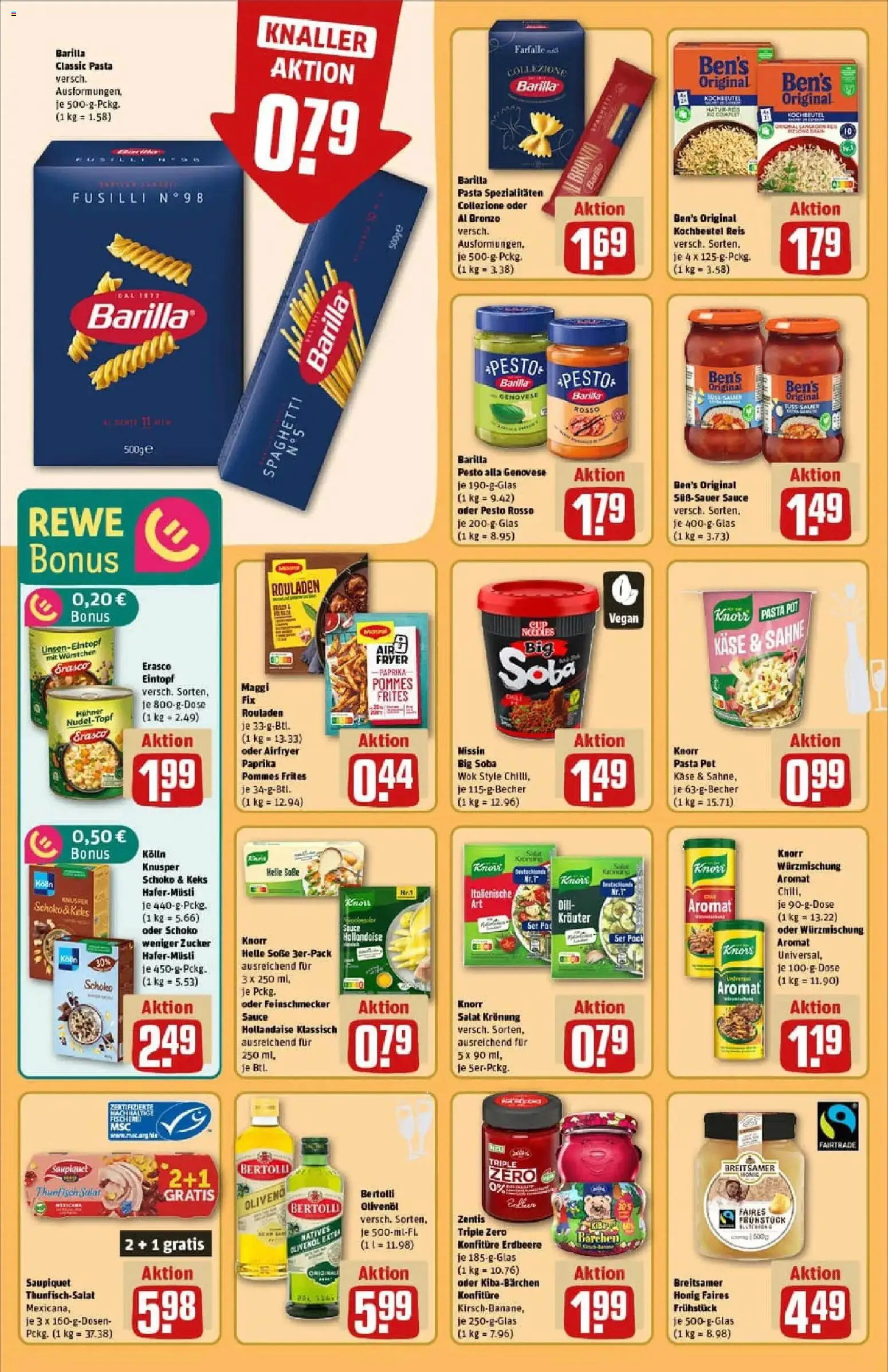 Rewe prospekt Bad Zwischenahn	 – gültig ab 22.12.2025 | Seite: 22 | Produkte: Barilla pesto, Pommes, Pasta, Erasco