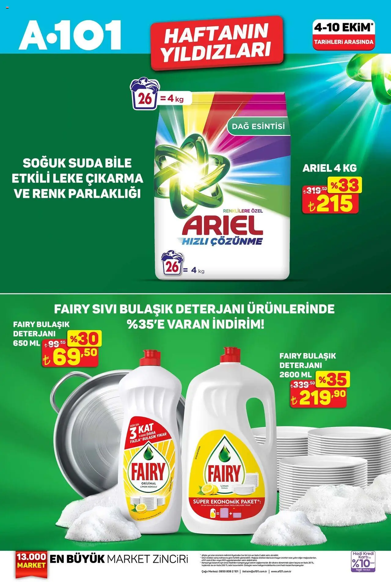A101 Katalog - 04.10.2025 tarihinden itibaren geçerlidir | Sayfa: 4 | Ürünler: Bulaşık deterjanı, Limon
