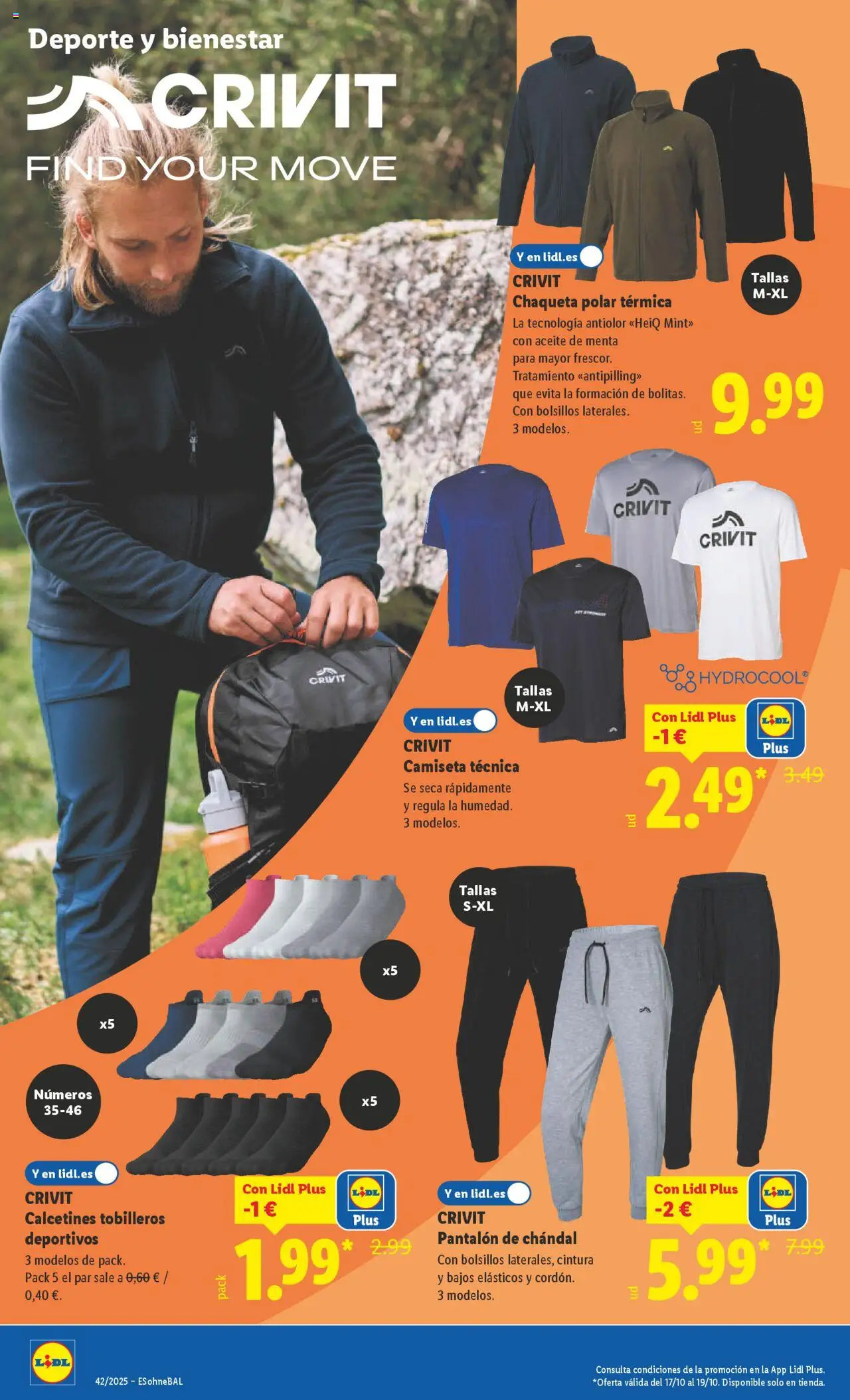 Lidl catálogo de bazar BCN │ válido desde el 13.10.2025 | Página: 10 | Productos: Chaqueta, Aceite, Pantalón de chándal