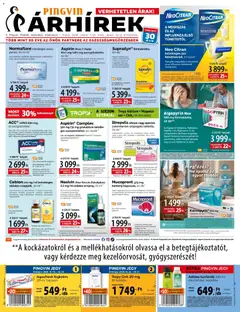 Pingvin Patika Akciós újság - amely érvényes a következő dátumtól: 01.01.2026